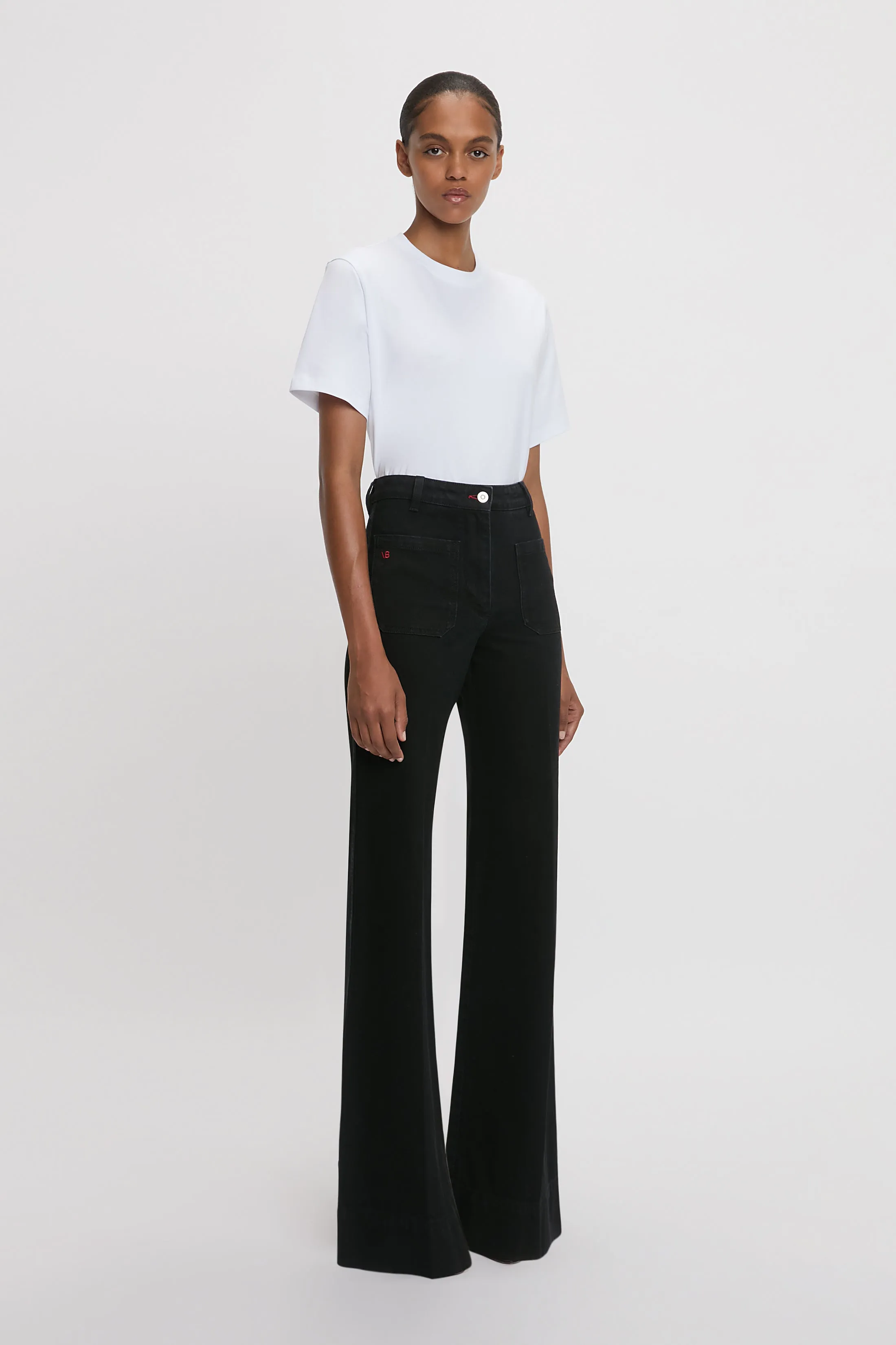 Alina Stretch Jean In Washed Black sold by Victoria Beckham product image thumbnail 2