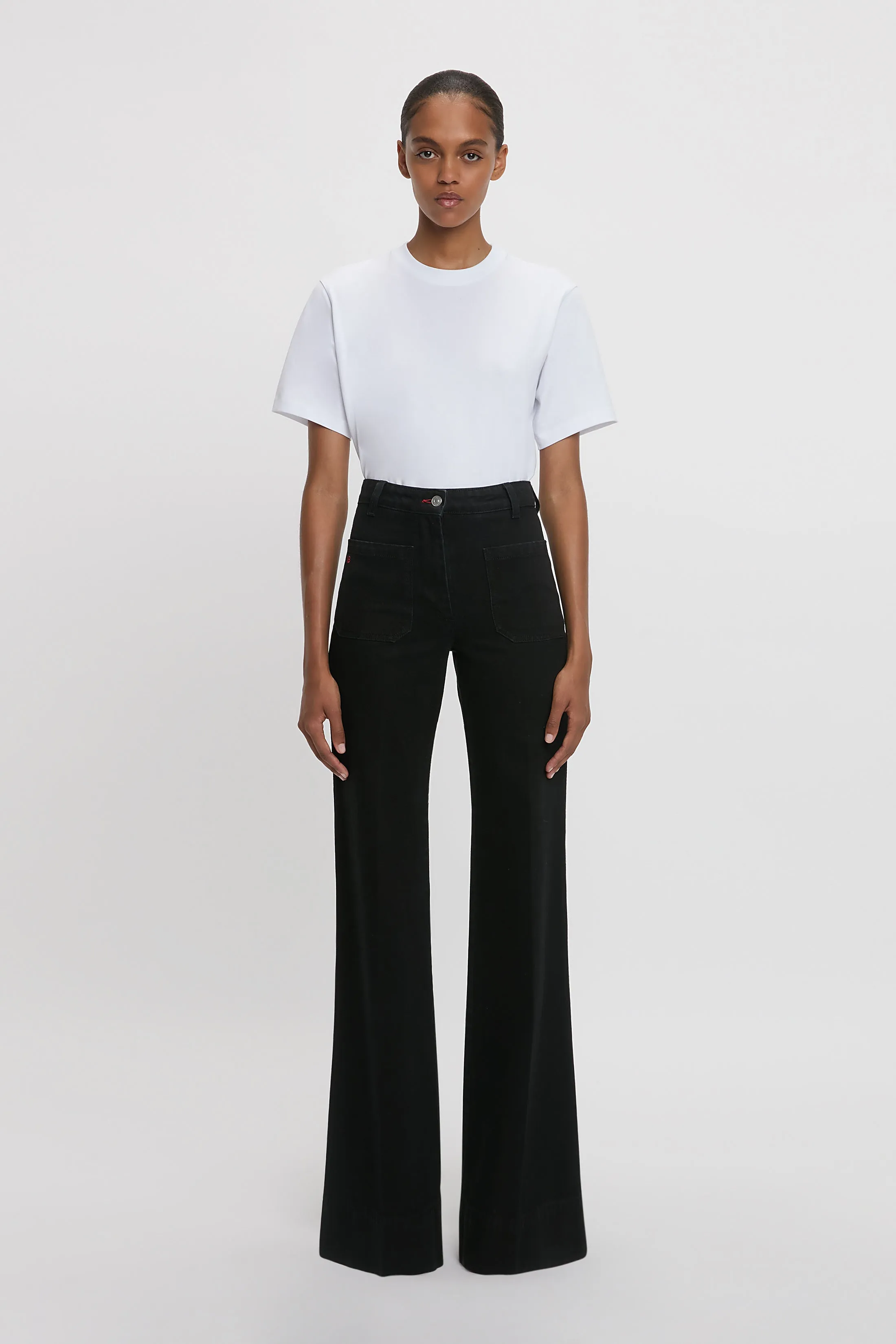 Alina Stretch Jean In Washed Black sold by Victoria Beckham