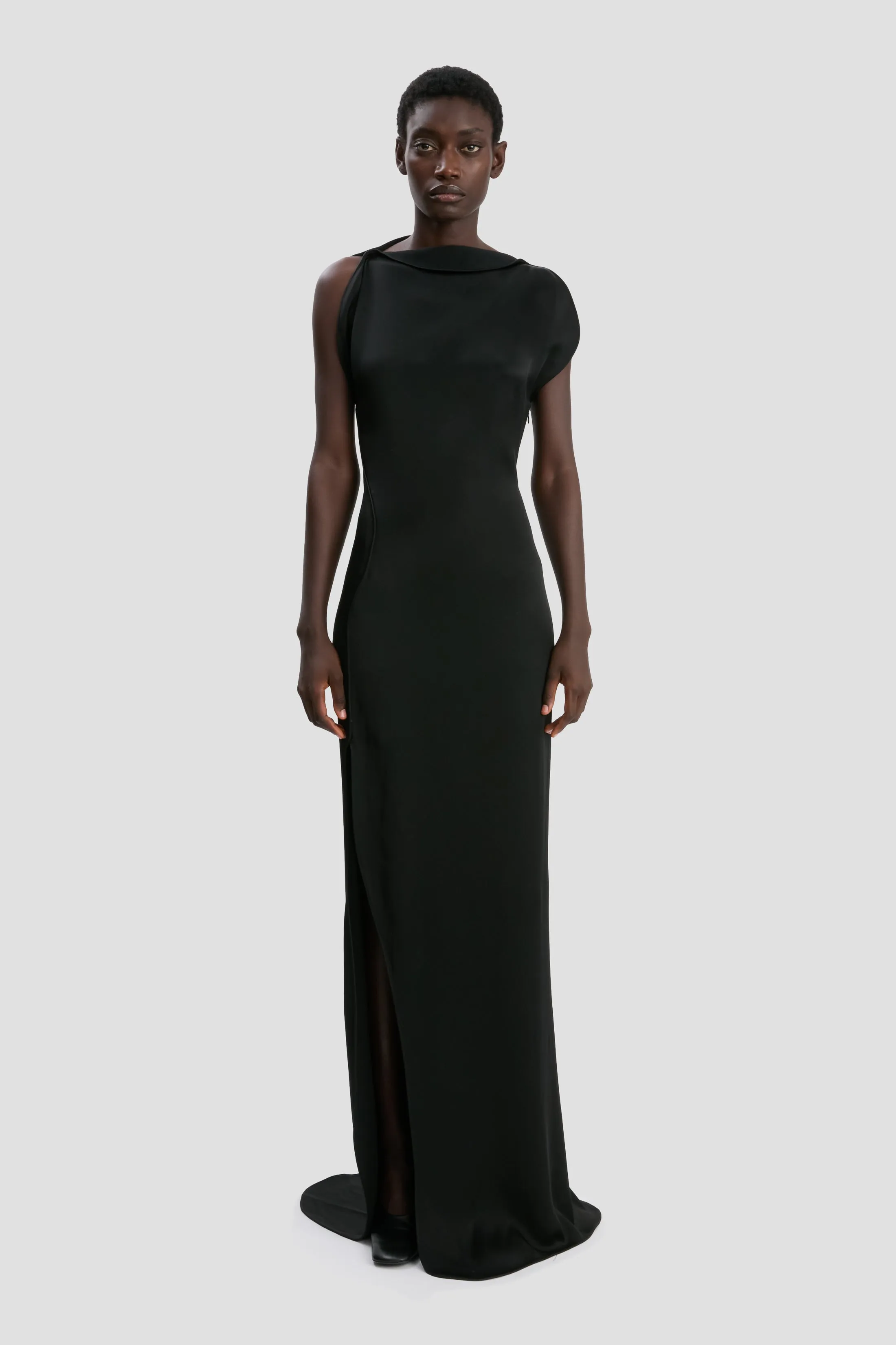 Carla Gown In Black sold by Victoria Beckham
