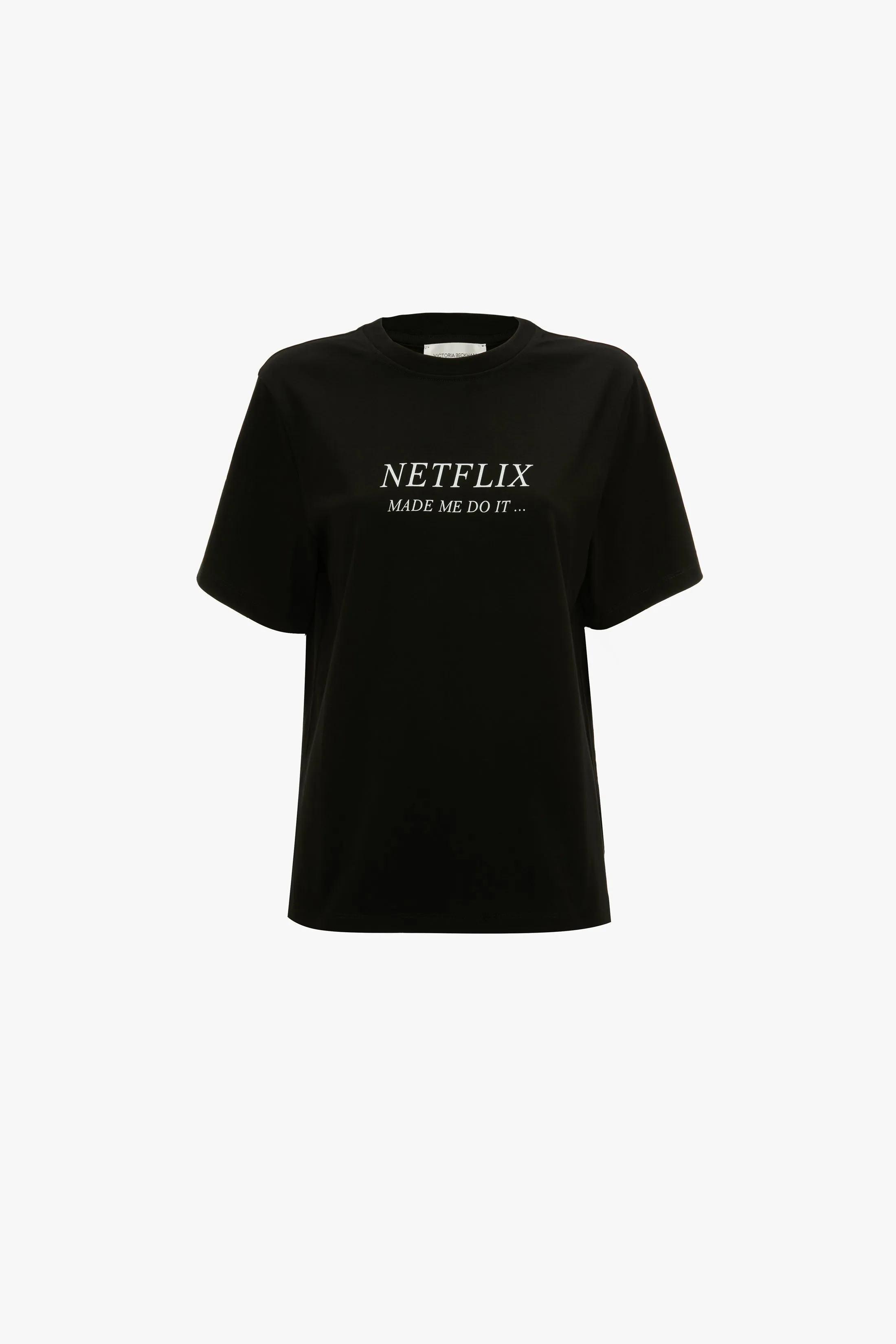 Slogan Tee In Black Made Me Do it sold by Victoria Beckham product image thumbnail 5