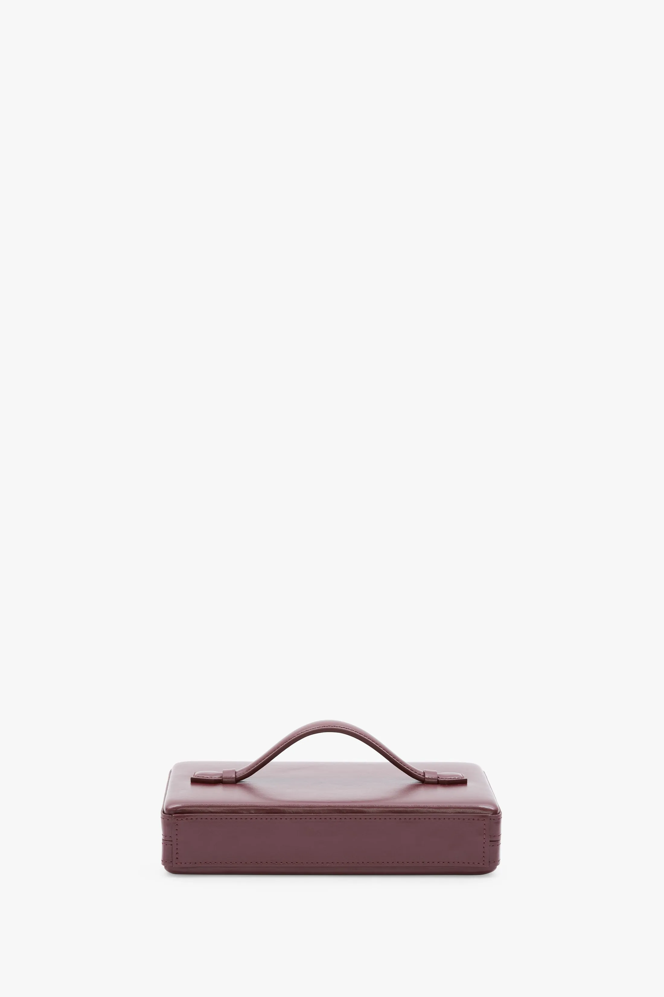 Box Clutch In Burgundy Leather sold by Victoria Beckham product image thumbnail 4