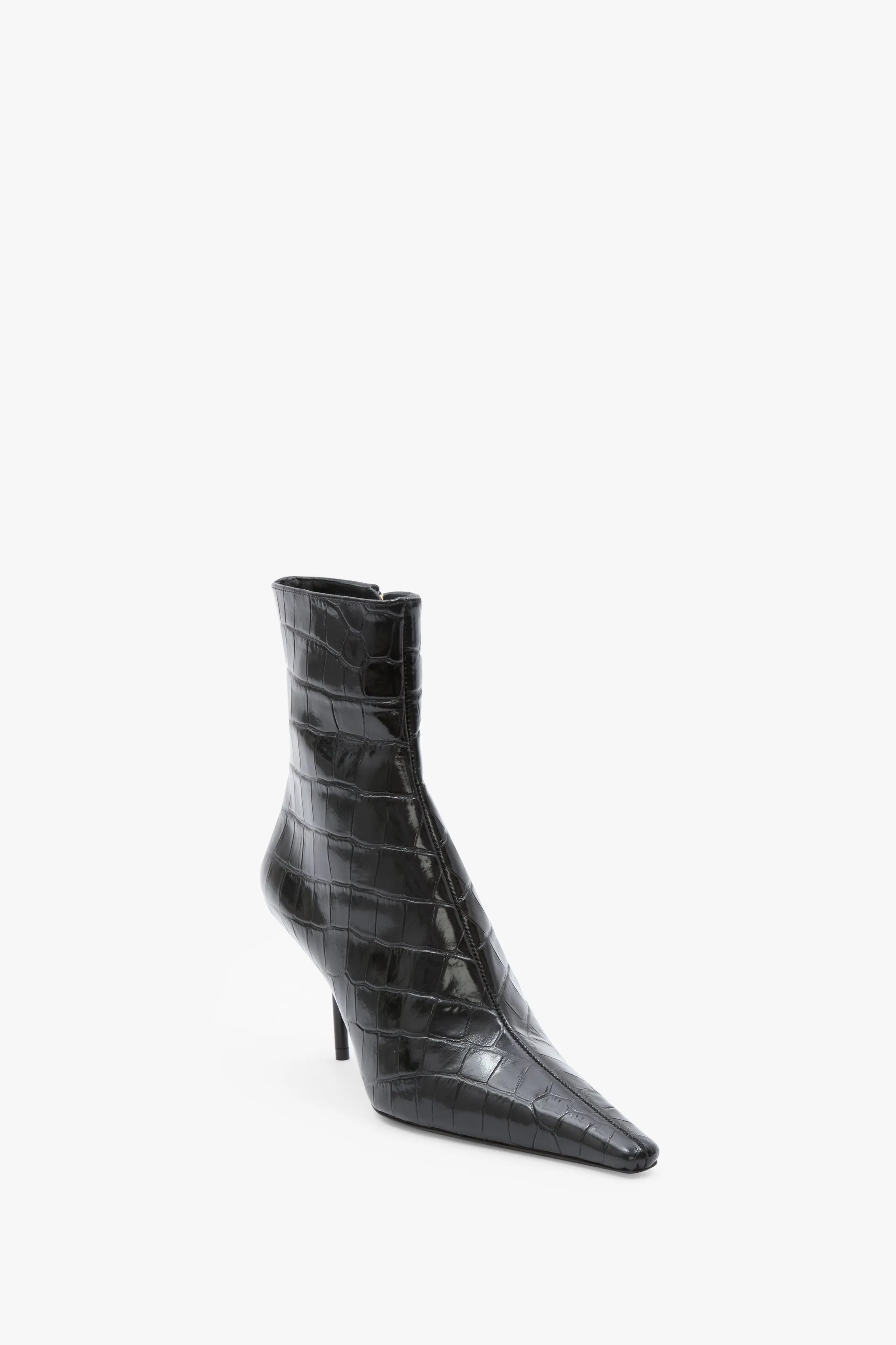 Sloan Stiletto Boot In Embossed Black Leather sold by Victoria Beckham product image thumbnail 2