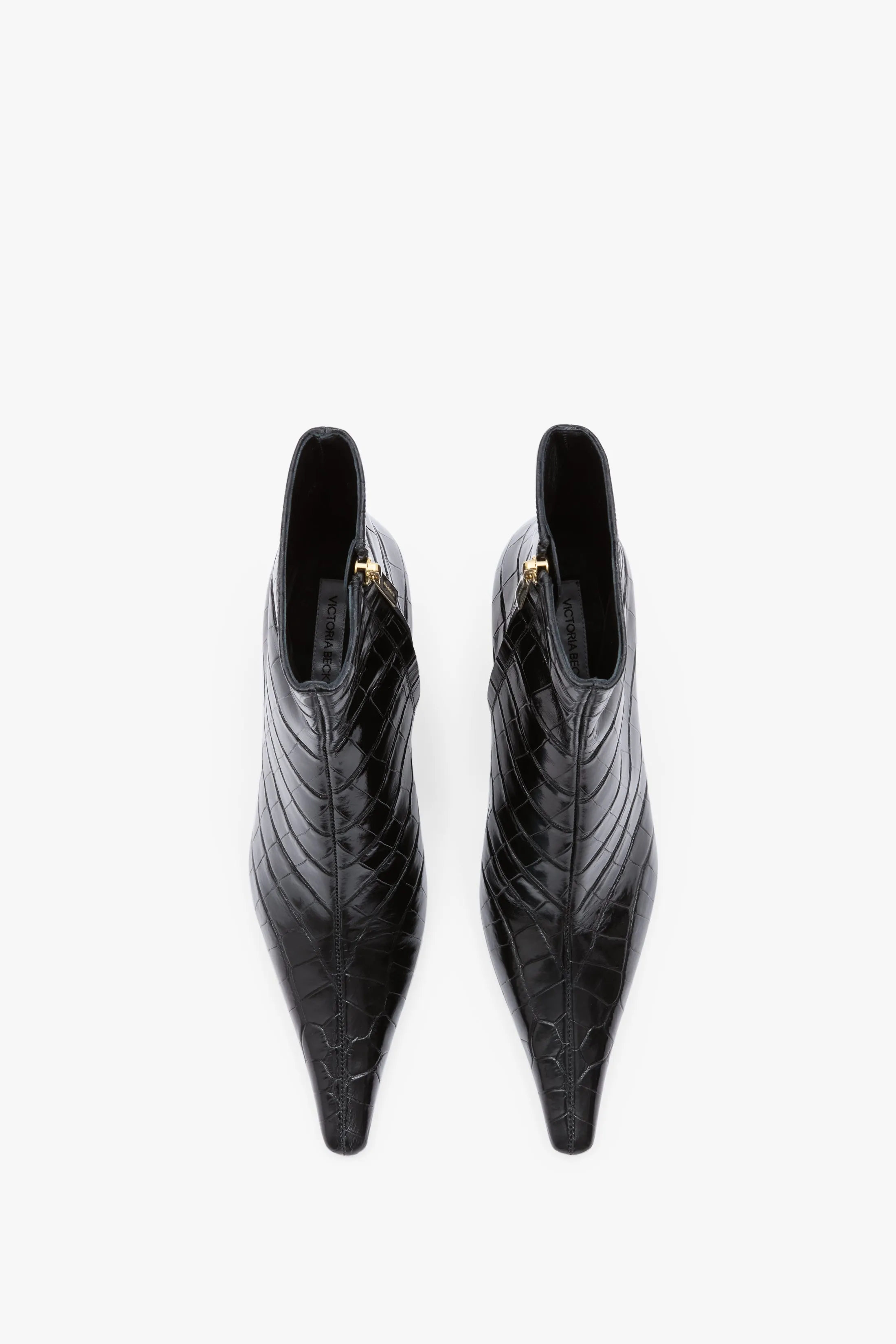 Sloan Stiletto Boot In Embossed Black Leather sold by Victoria Beckham product image thumbnail 4