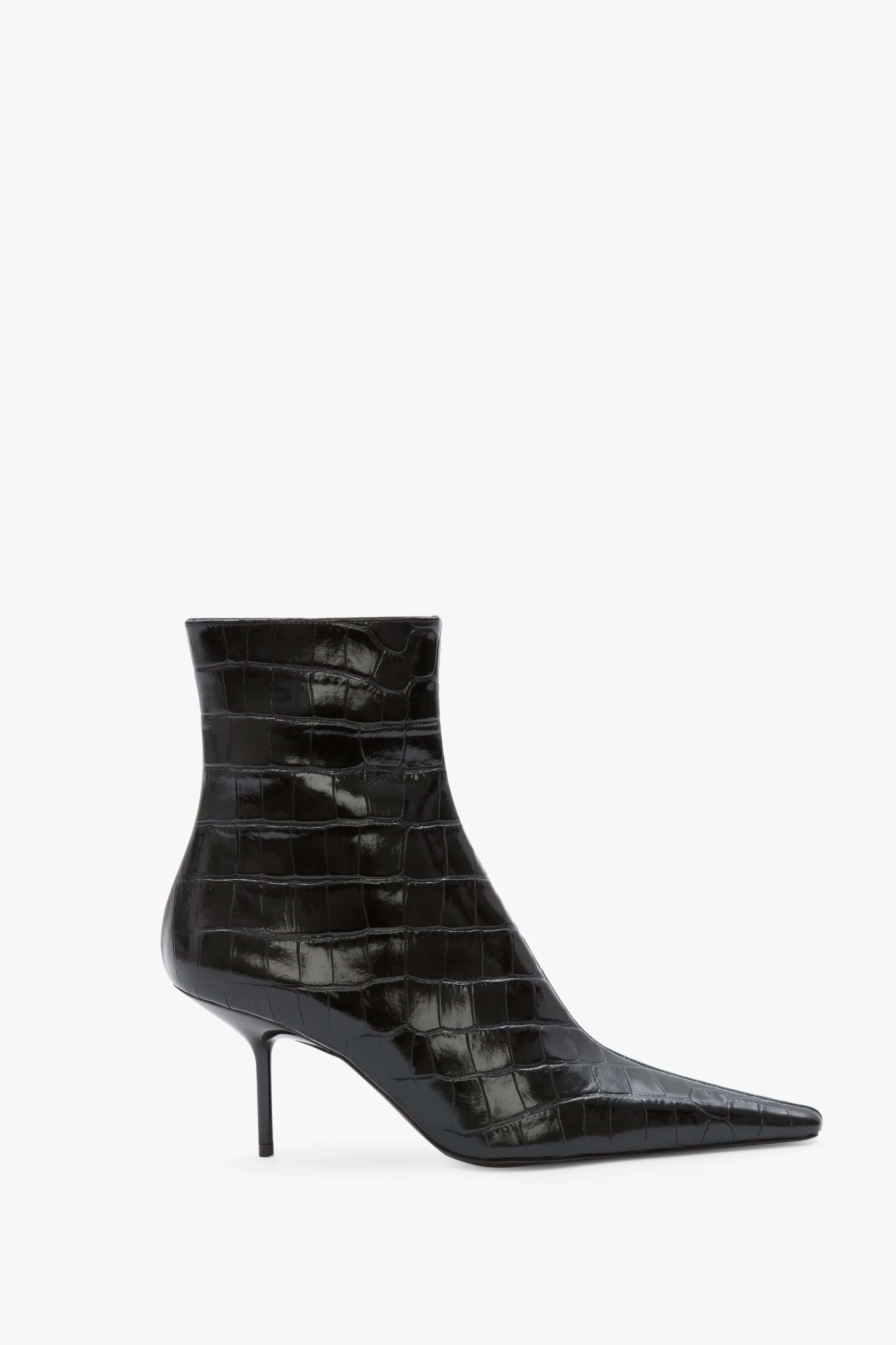 Sloan Stiletto Boot In Embossed Black Leather sold by Victoria Beckham