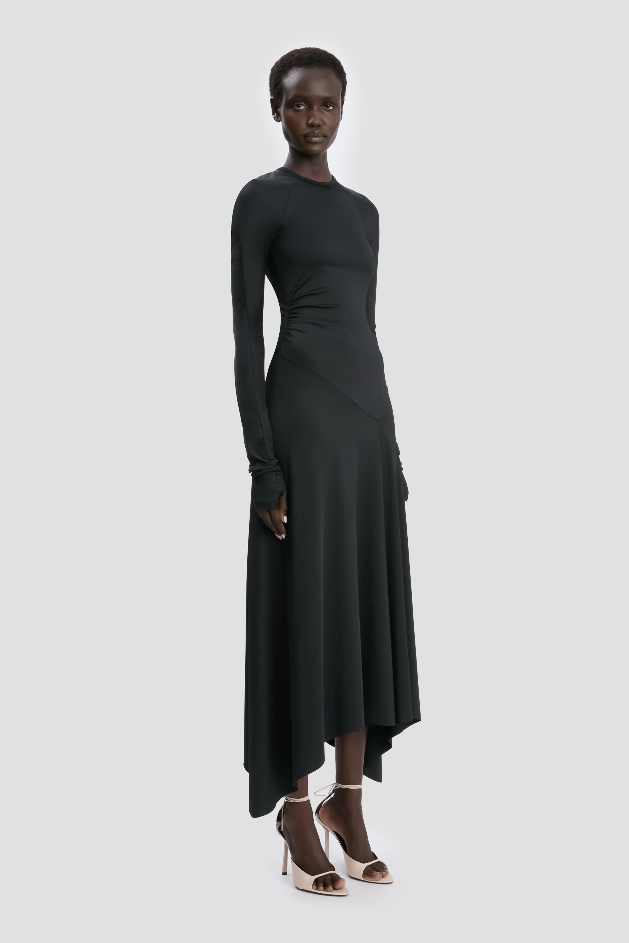 Midi Dress In Black sold by Victoria Beckham product image thumbnail 2
