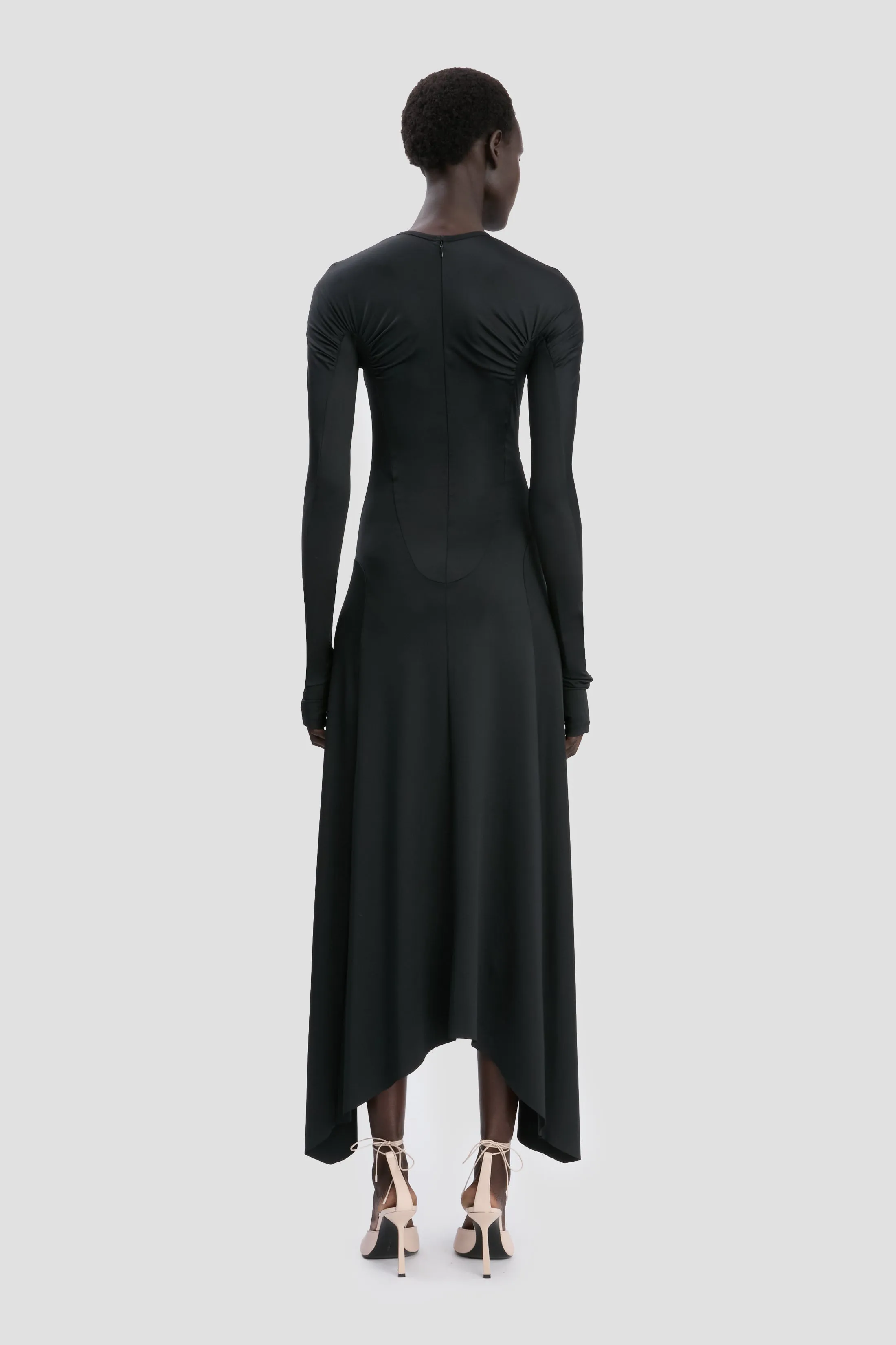 Midi Dress In Black sold by Victoria Beckham product image thumbnail 4