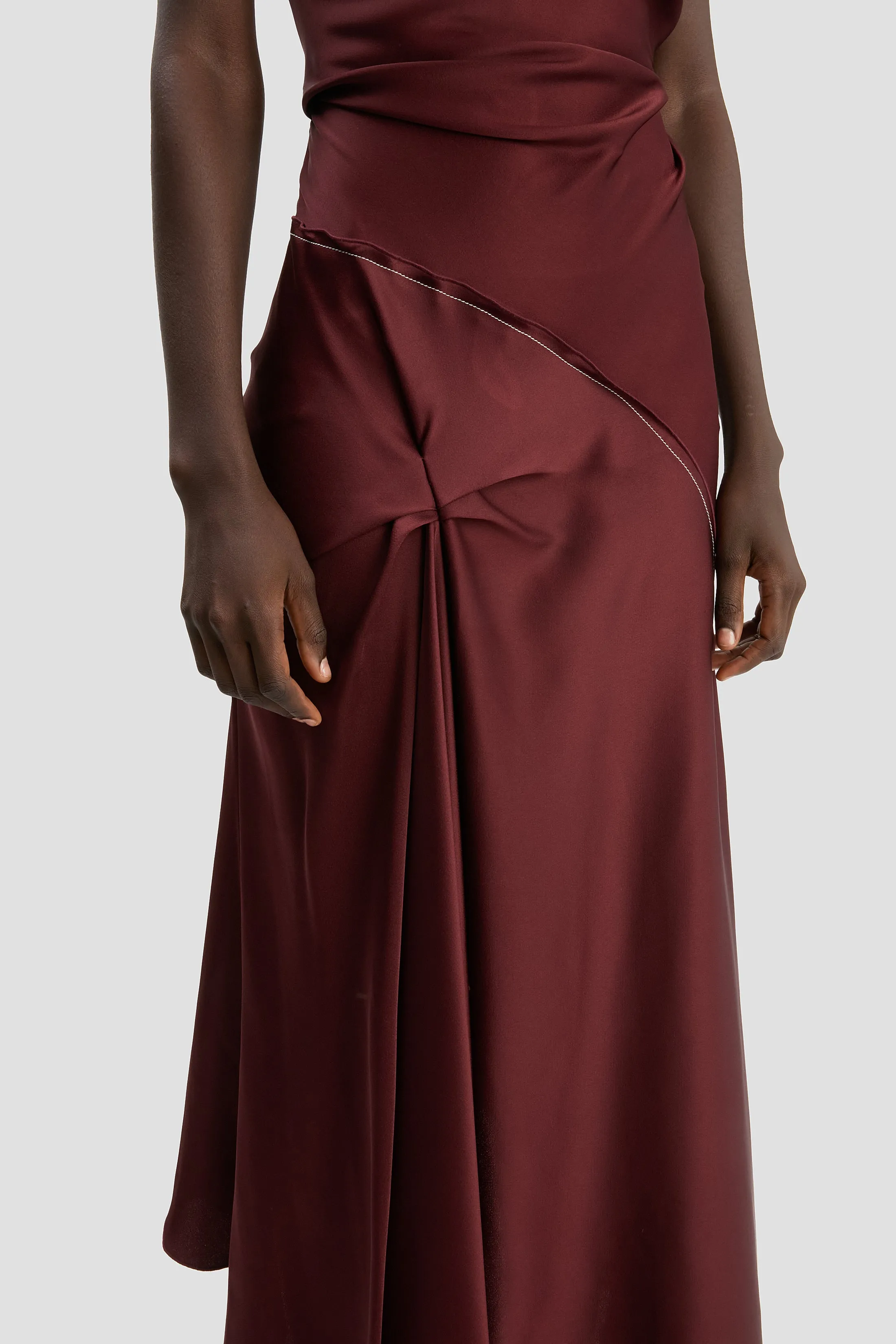 Posy Midi Dress In Cinnabar Red sold by Victoria Beckham product image thumbnail 3