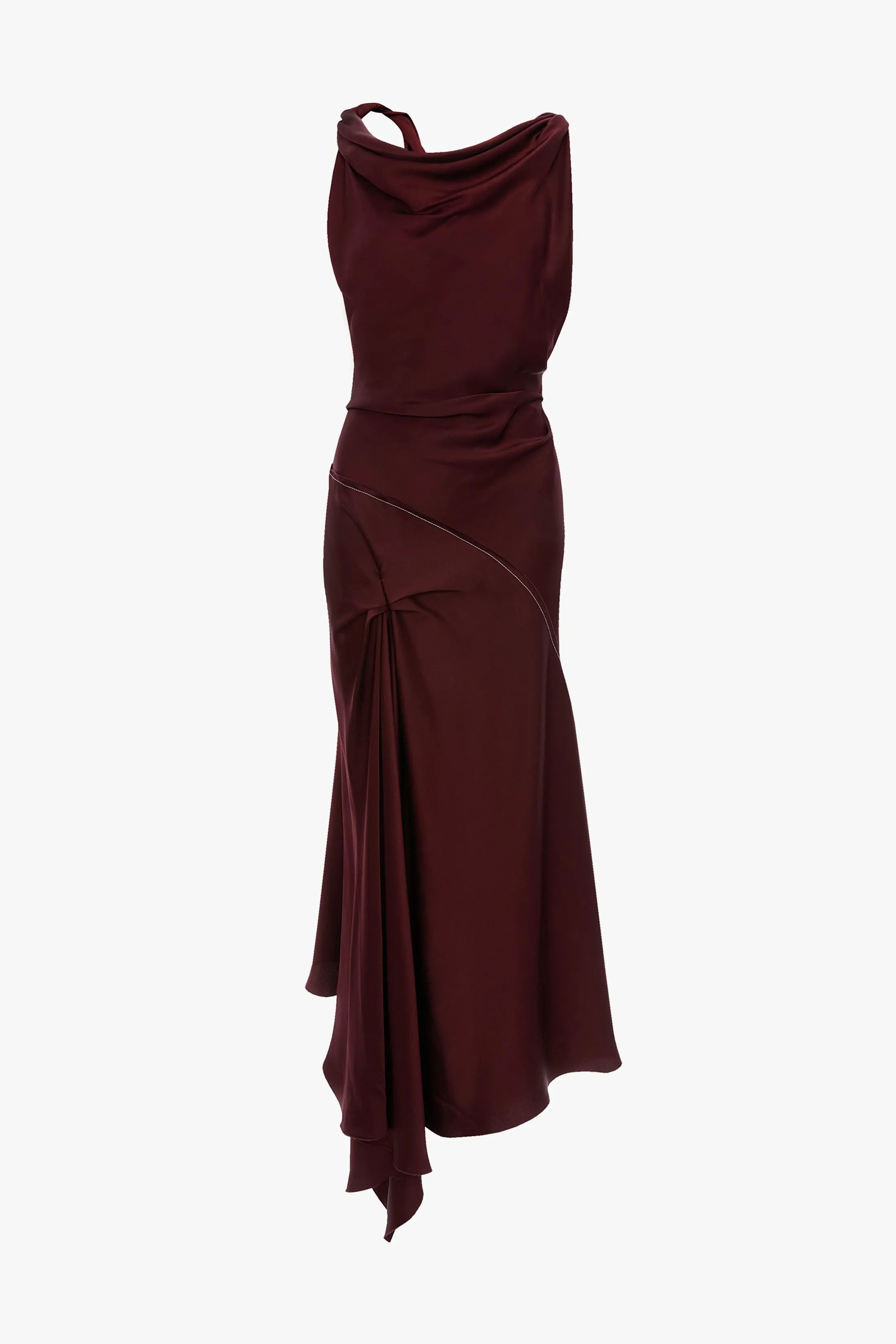 Posy Midi Dress In Cinnabar Red sold by Victoria Beckham product image thumbnail 5