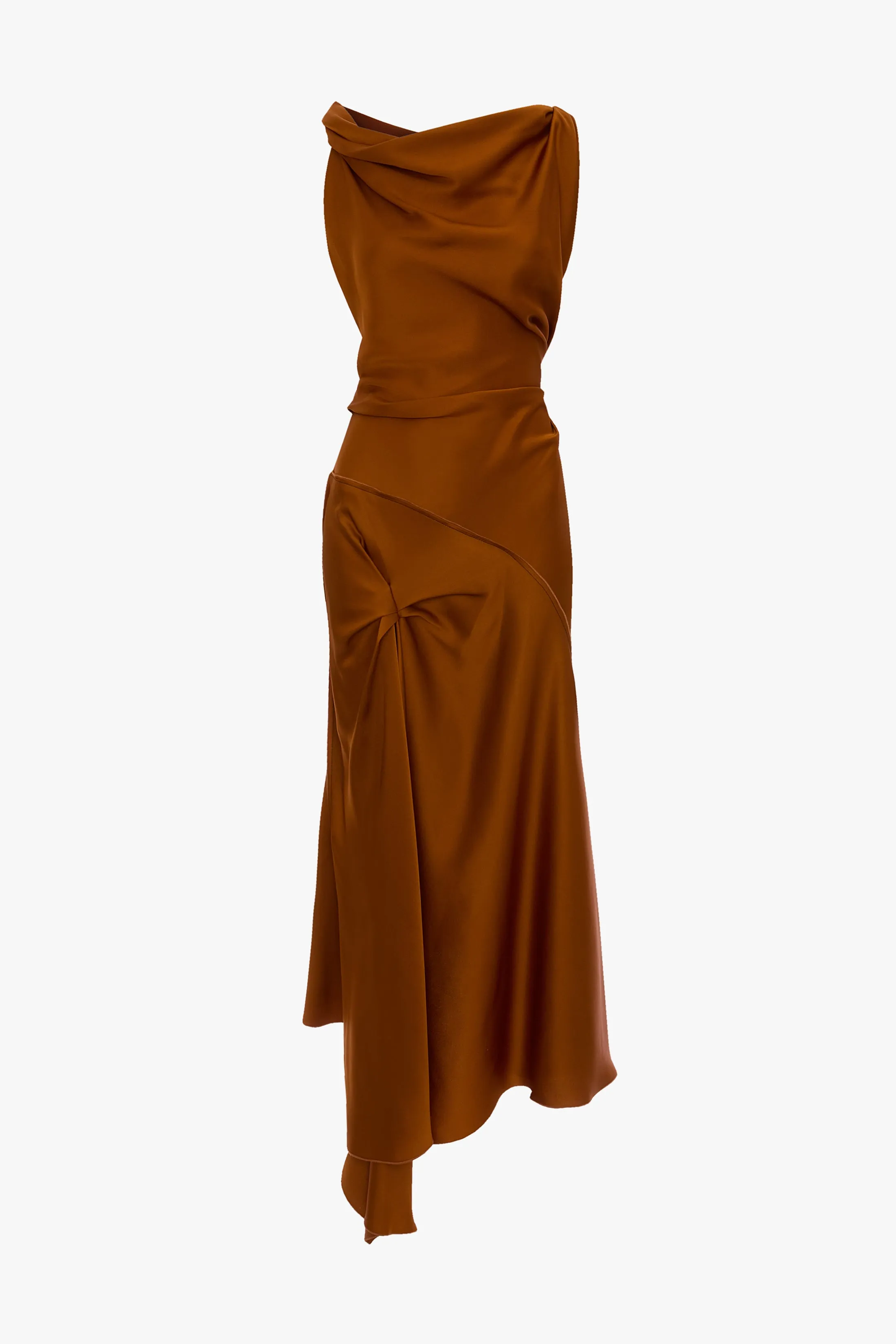 Posy Midi Dress In Bronze sold by Victoria Beckham product image thumbnail 5