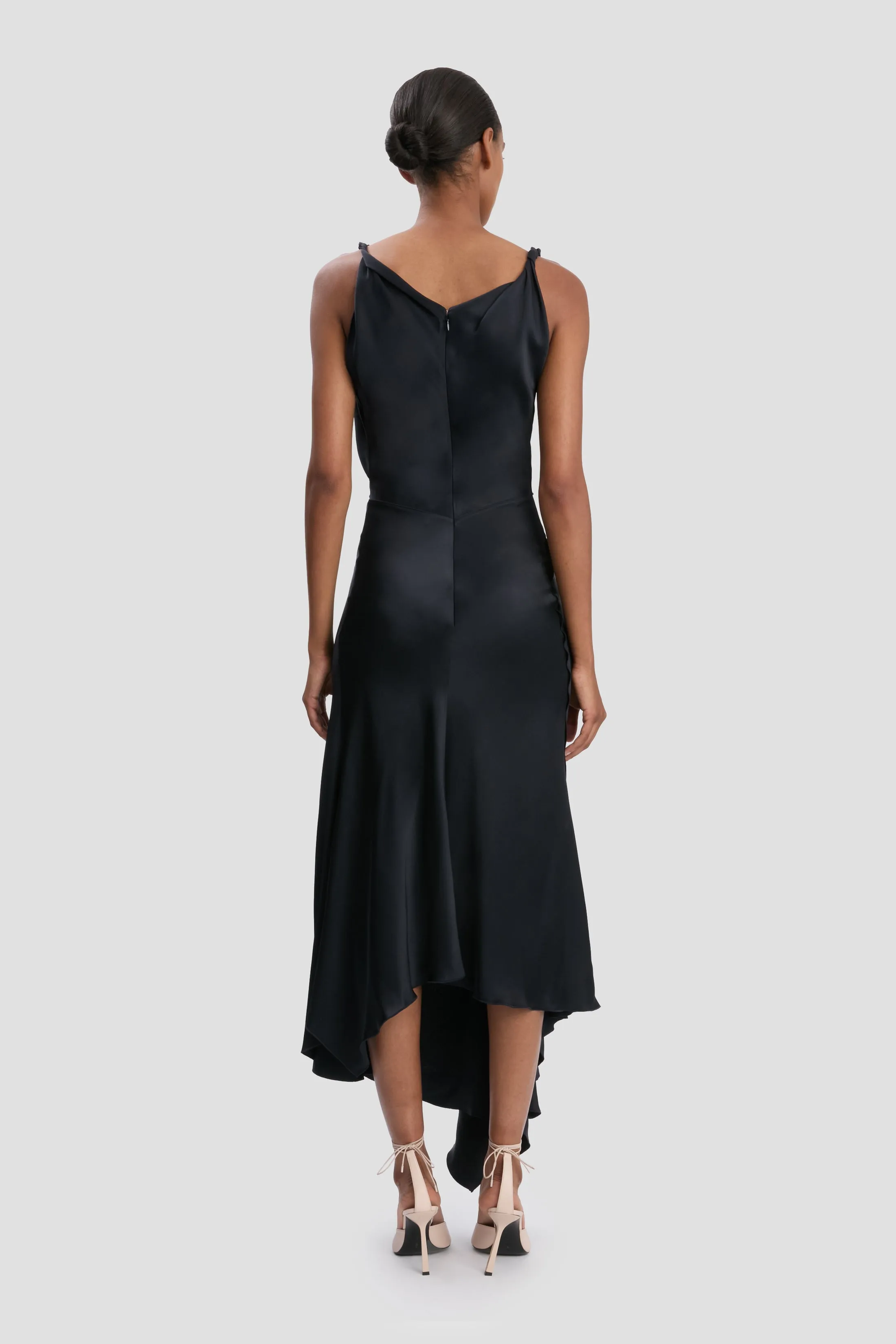 Posy Midi Dress In Navy sold by Victoria Beckham product image thumbnail 4
