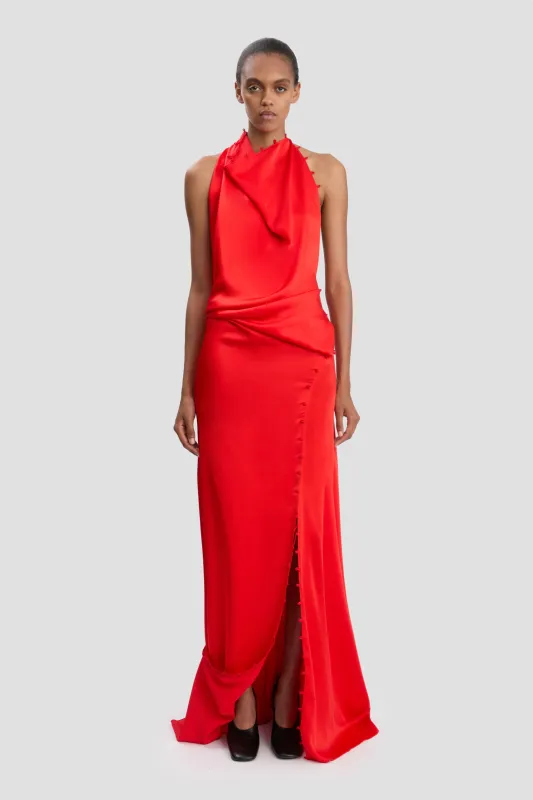 Draped Gown In Cayenne sold by Victoria Beckham