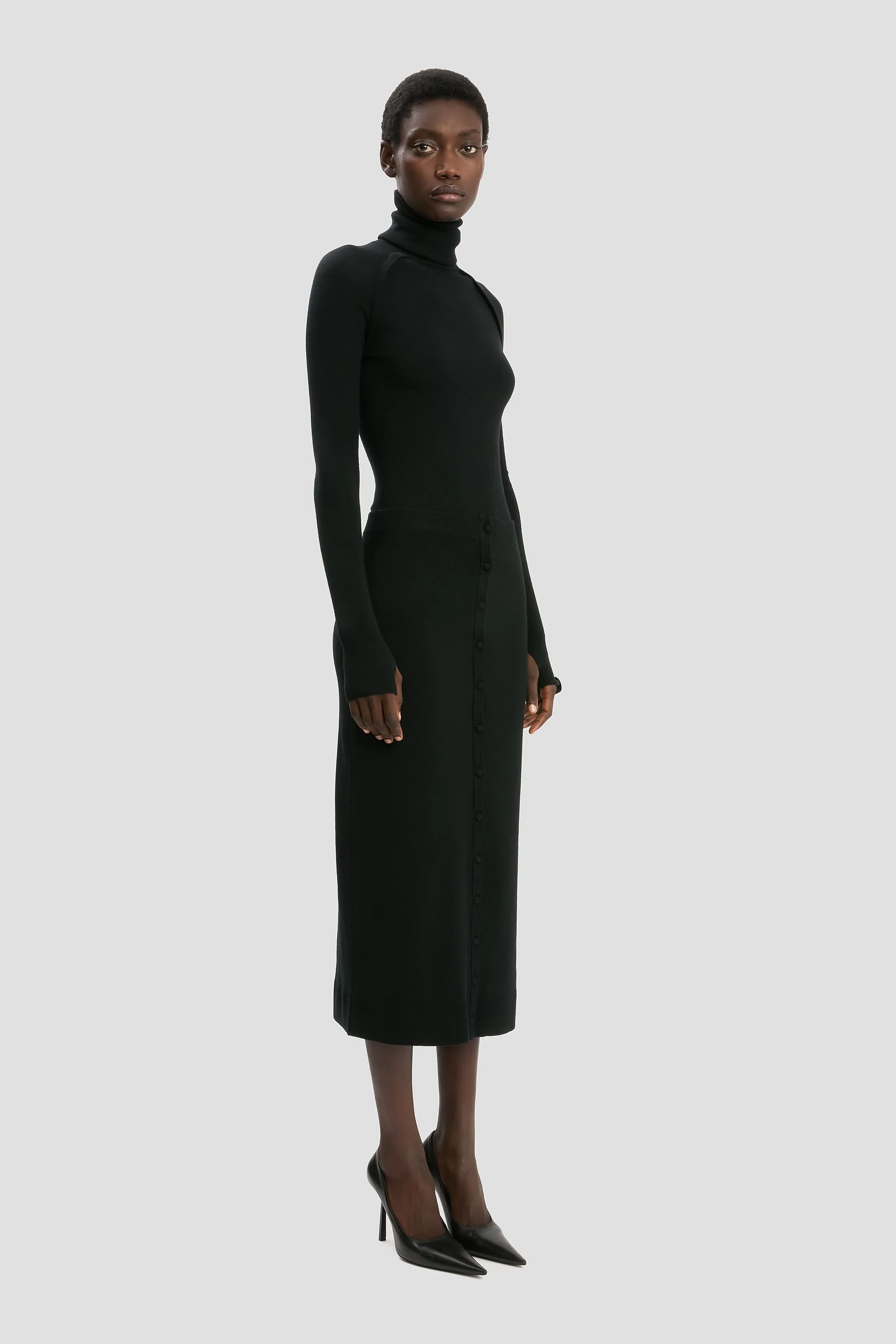 High Neck Jumper In Black sold by Victoria Beckham product image thumbnail 2