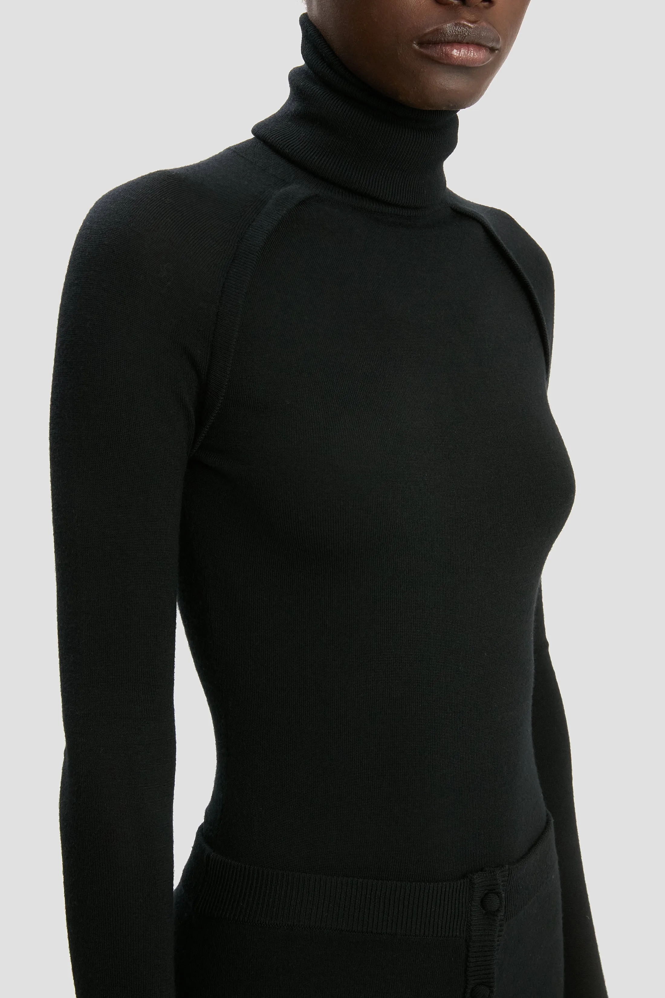 High Neck Jumper In Black sold by Victoria Beckham product image thumbnail 3