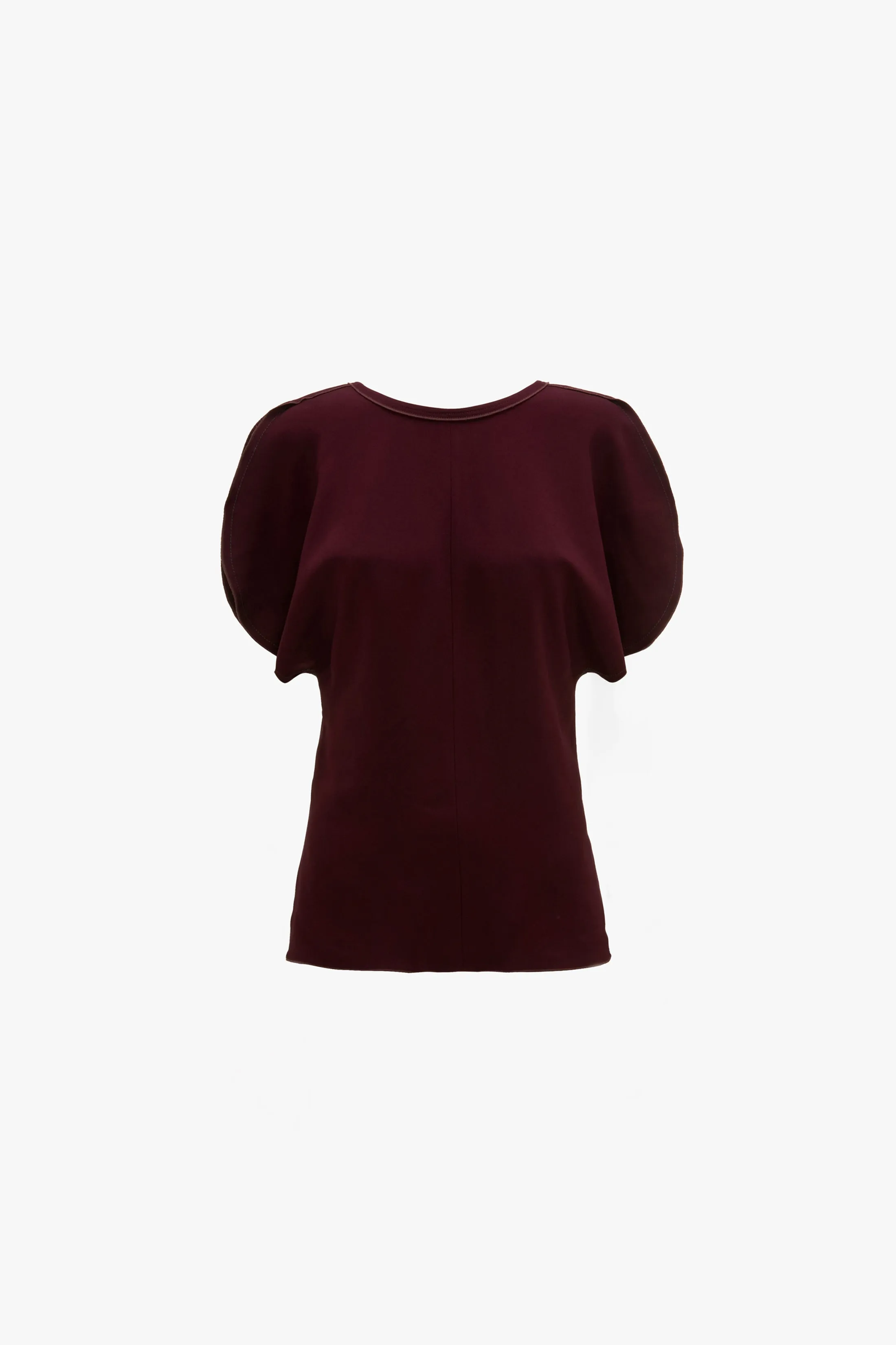 Draped Sleeve Top In Merlot sold by Victoria Beckham product image thumbnail 5