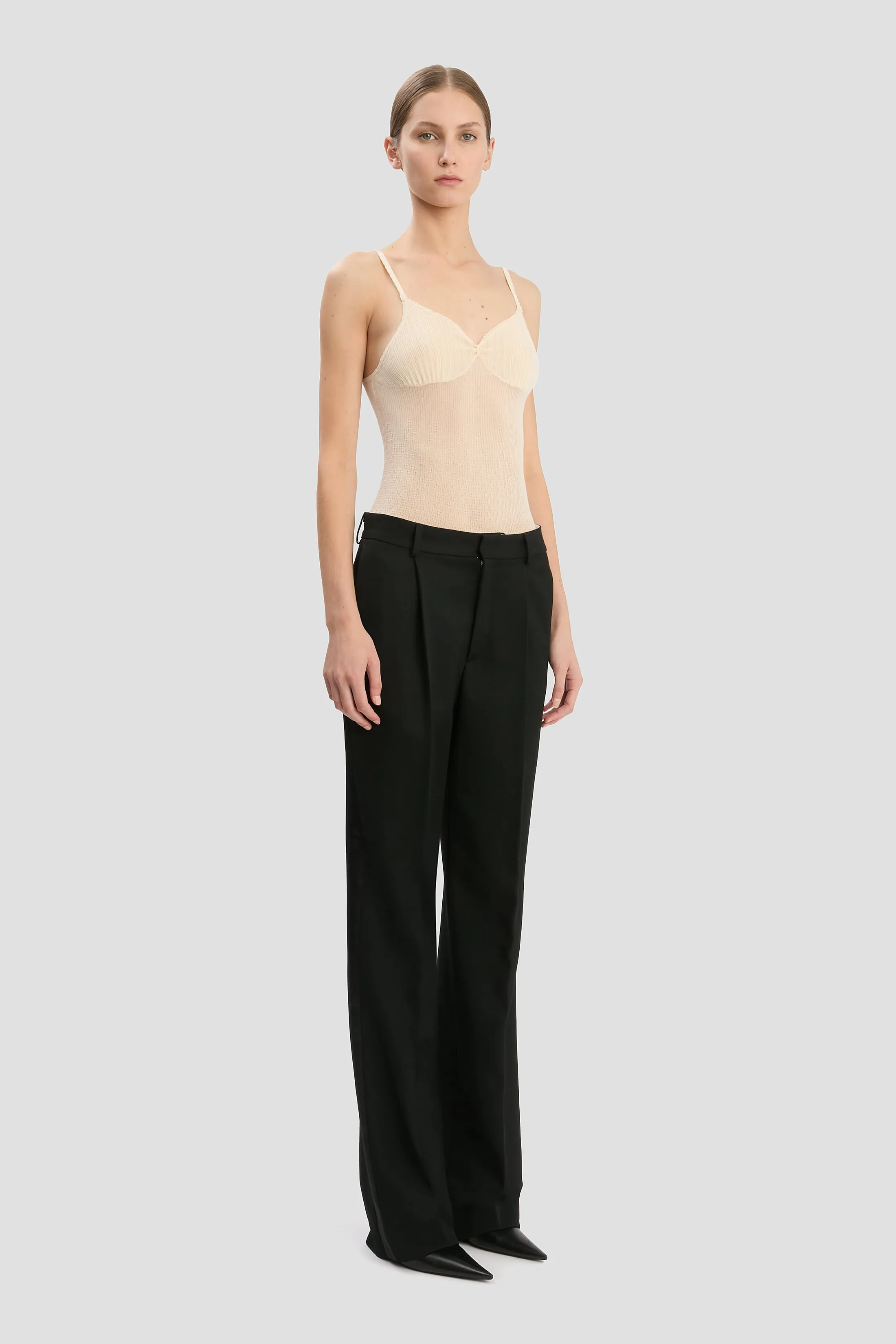 Tailored Straight Leg Trouser In Black sold by Victoria Beckham product image thumbnail 2