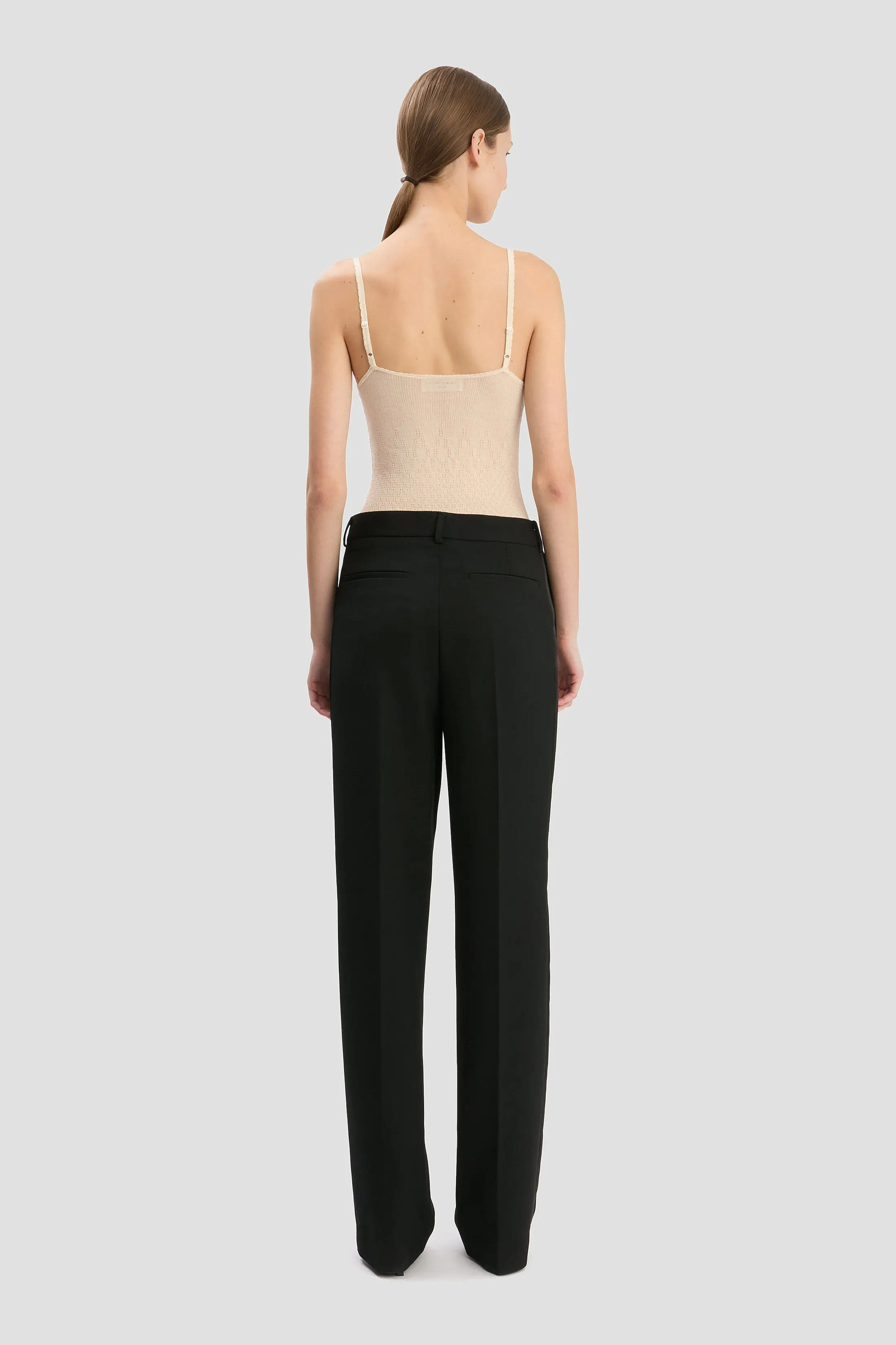 Tailored Straight Leg Trouser In Black sold by Victoria Beckham product image thumbnail 4