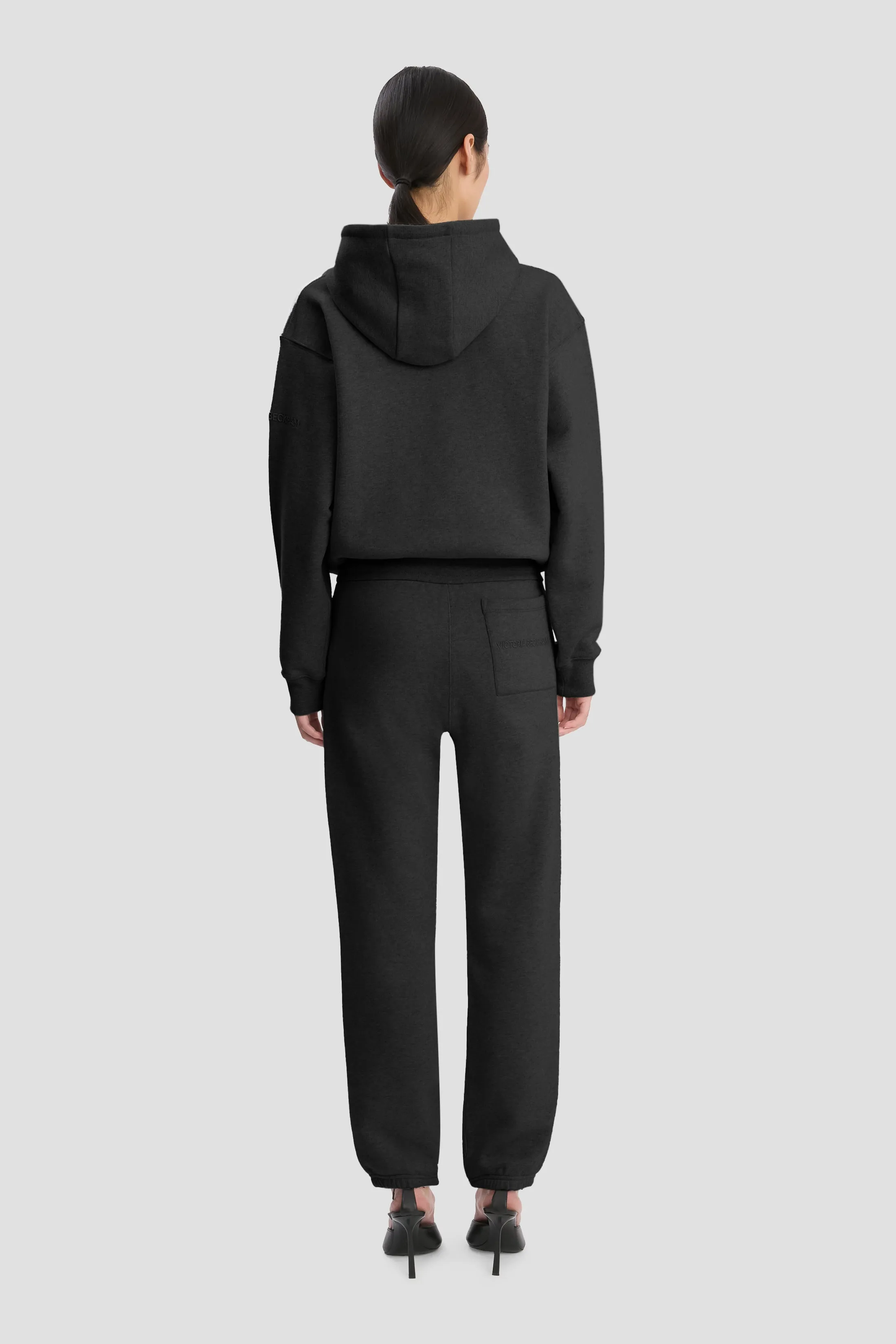 Logo Embroidered Hoodie In Black sold by Victoria Beckham product image thumbnail 4