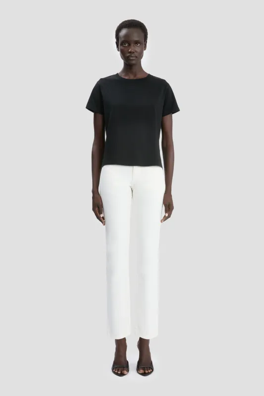 Shrunken Fit T-Shirt In Black sold by Victoria Beckham