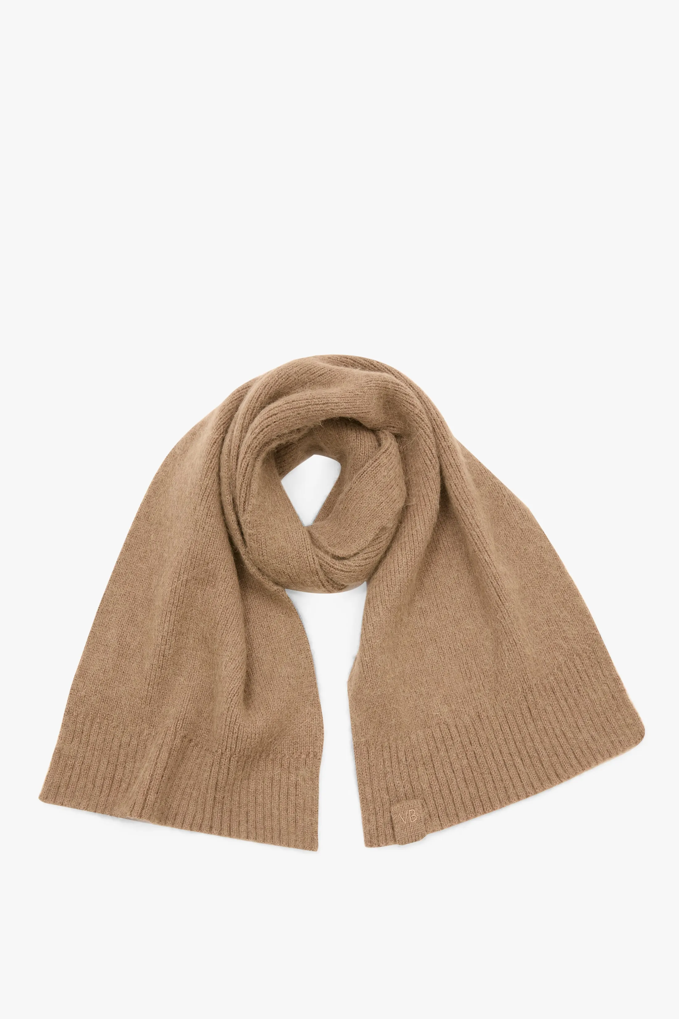 Alpaca Scarf In Antique Wood sold by Victoria Beckham