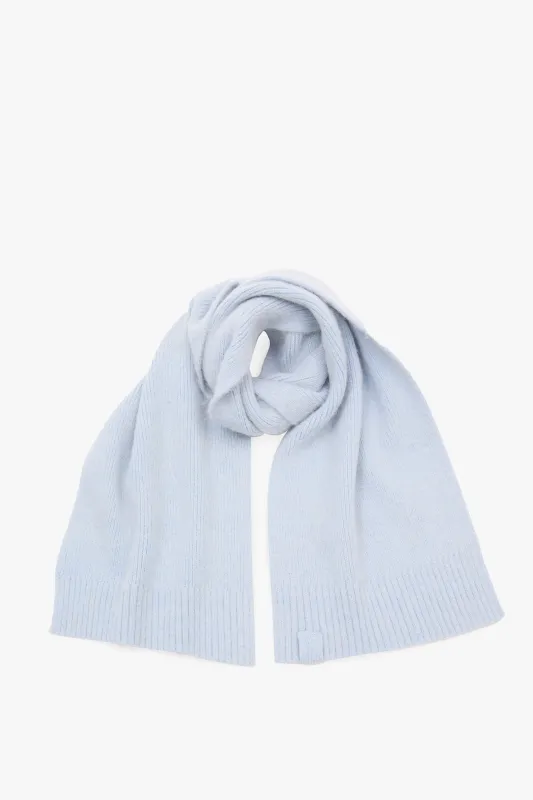 Alpaca Scarf In Glacial Blue sold by Victoria Beckham