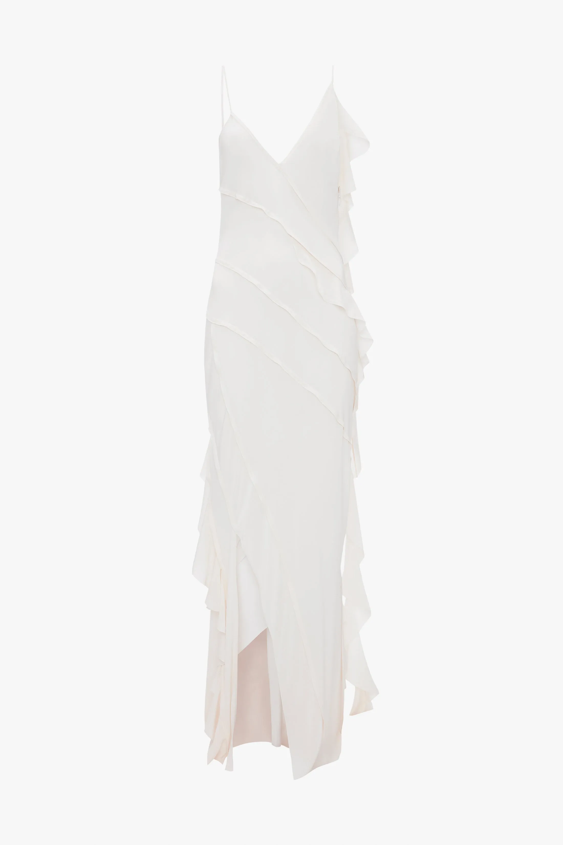 Frill Dress In Ivory sold by Victoria Beckham product image thumbnail 4