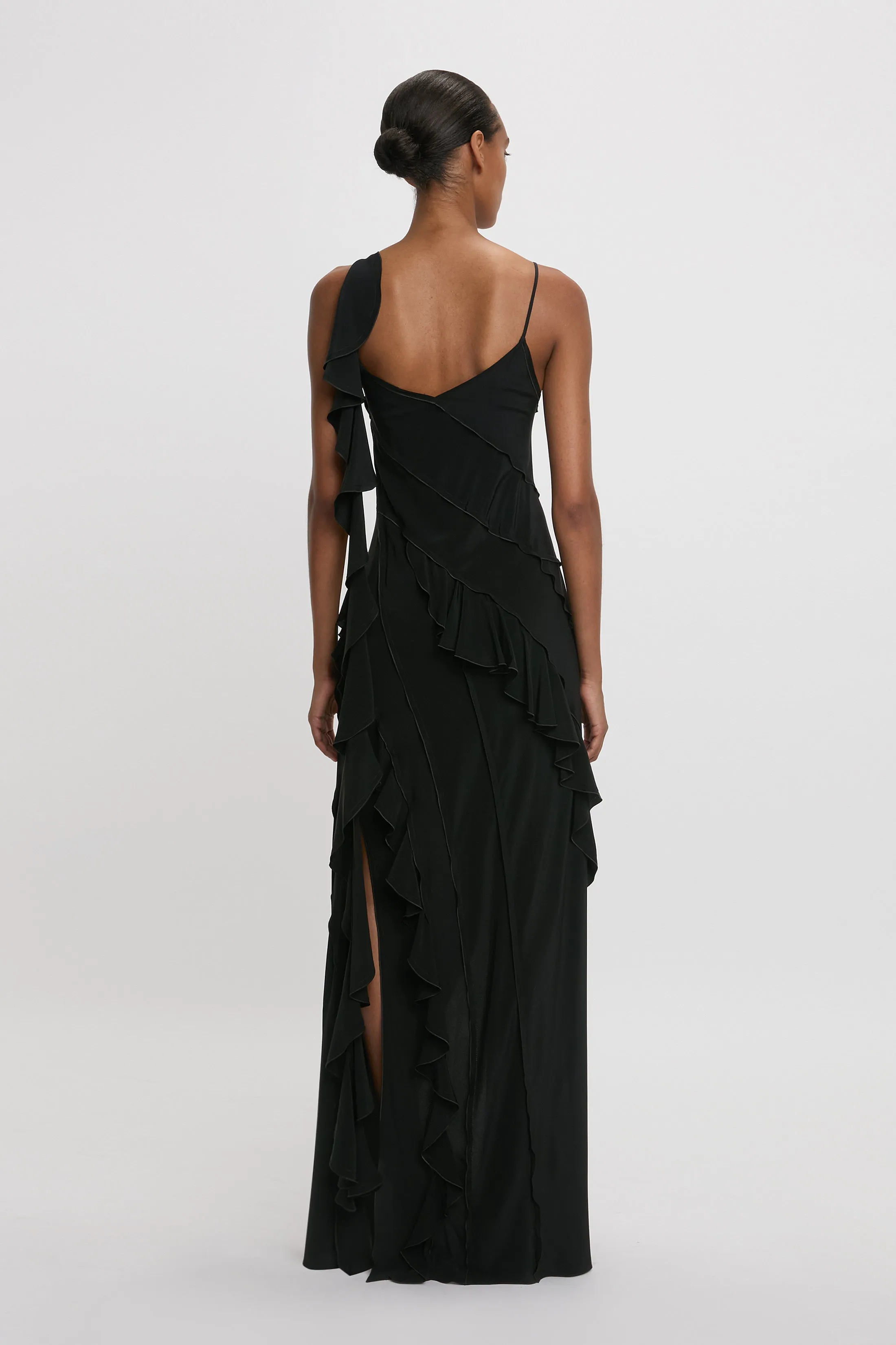 Frill Dress In Black sold by Victoria Beckham product image thumbnail 3