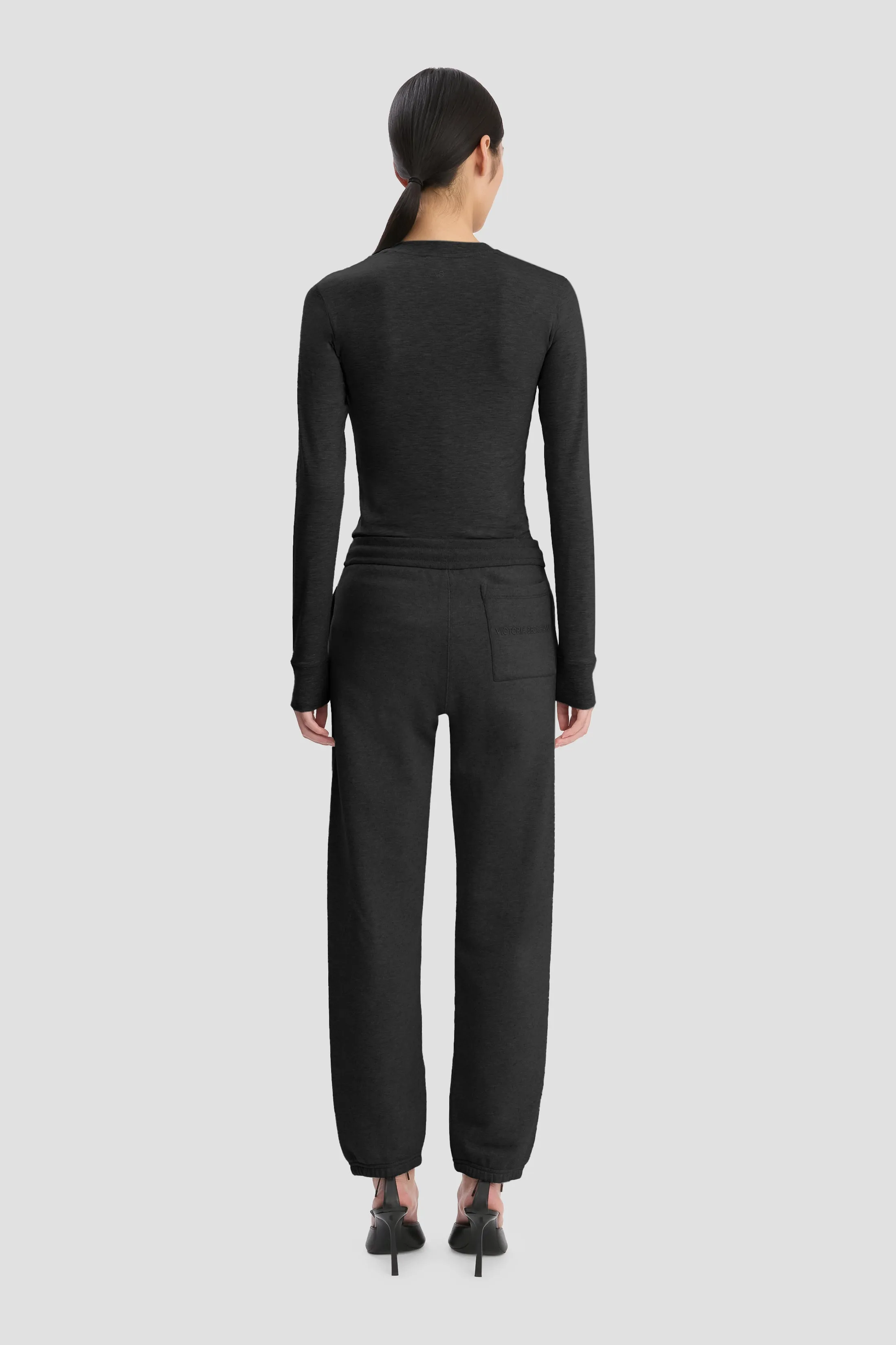 Long Sleeve T-Shirt In Black sold by Victoria Beckham product image thumbnail 4