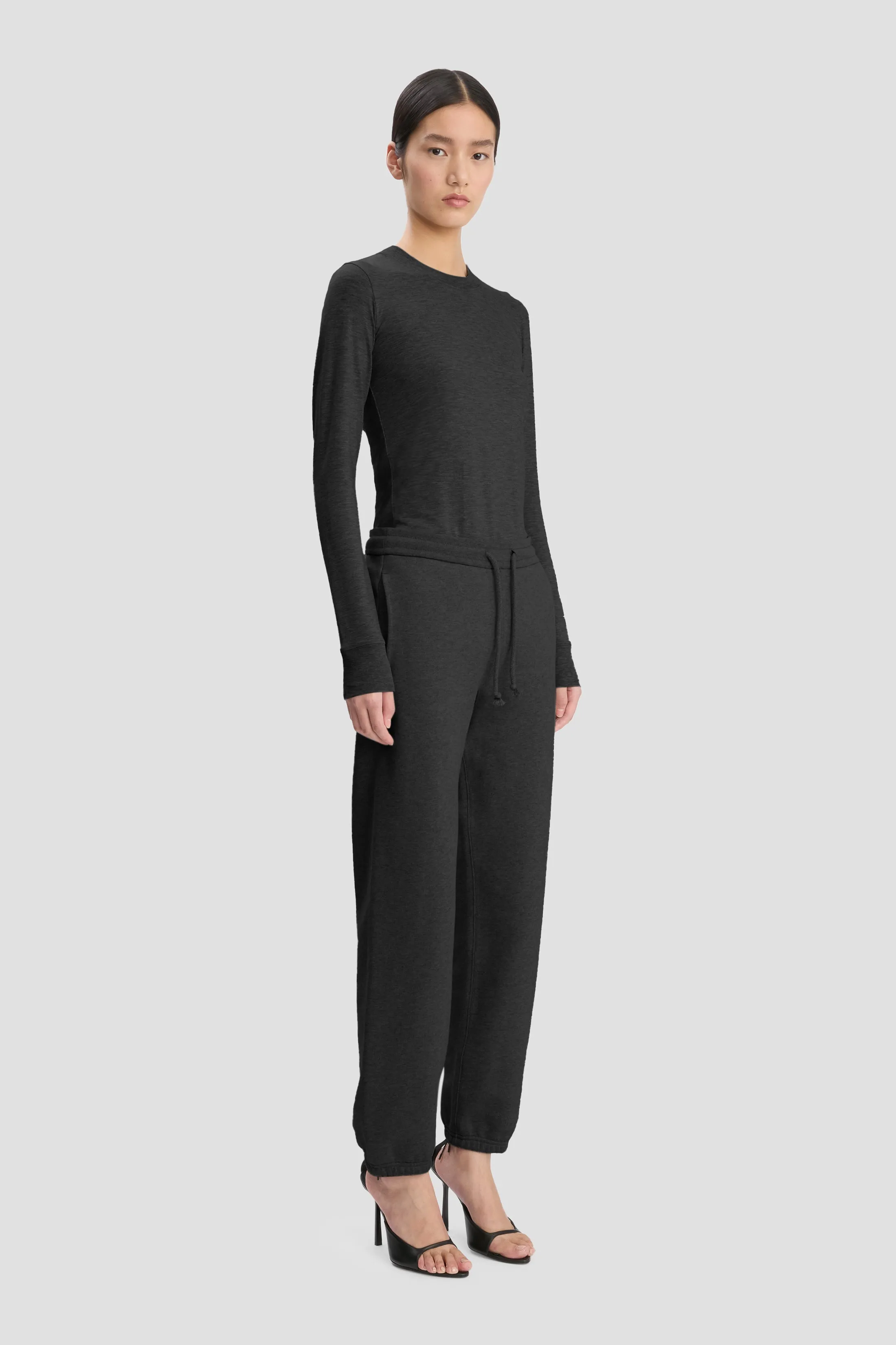 Long Sleeve T-Shirt In Black sold by Victoria Beckham product image thumbnail 2