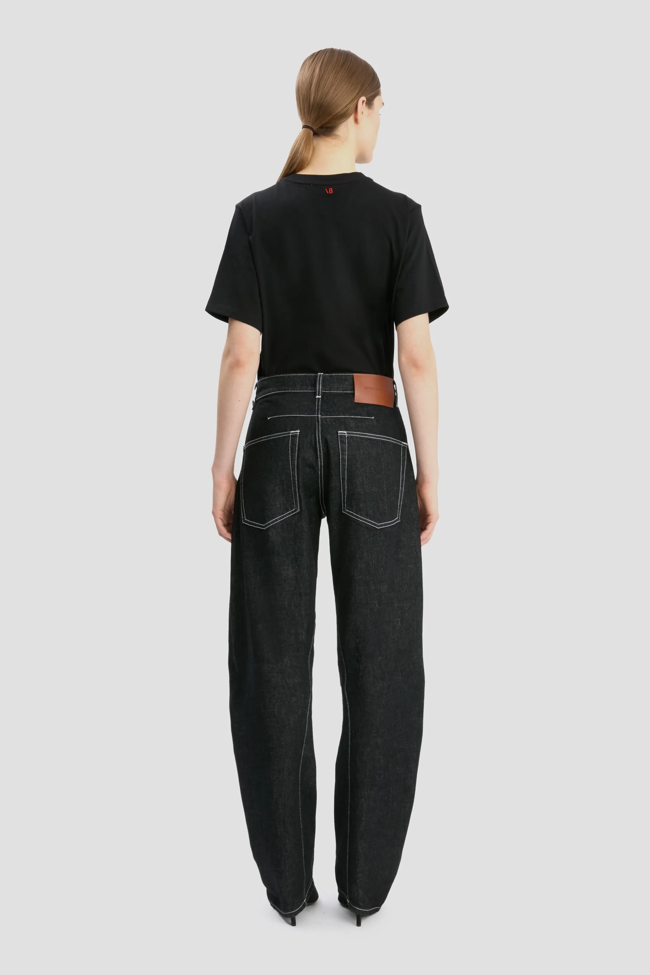 Netflix Made Me Do It' Slogan T-Shirt In Black sold by Victoria Beckham product image thumbnail 4