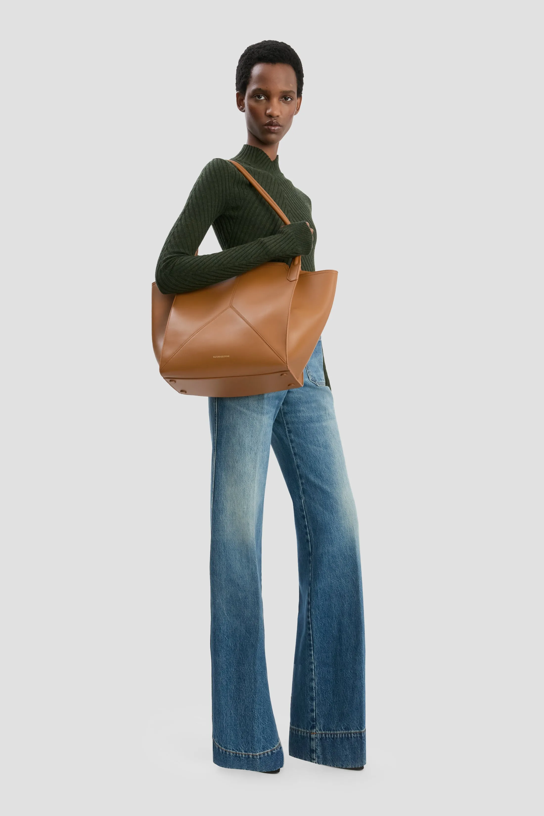 Victoria Tote Bag In Tan Soft Leather sold by Victoria Beckham product image thumbnail 3
