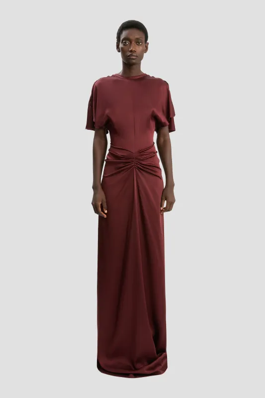 Isabella Gown In Cinnabar Red sold by Victoria Beckham