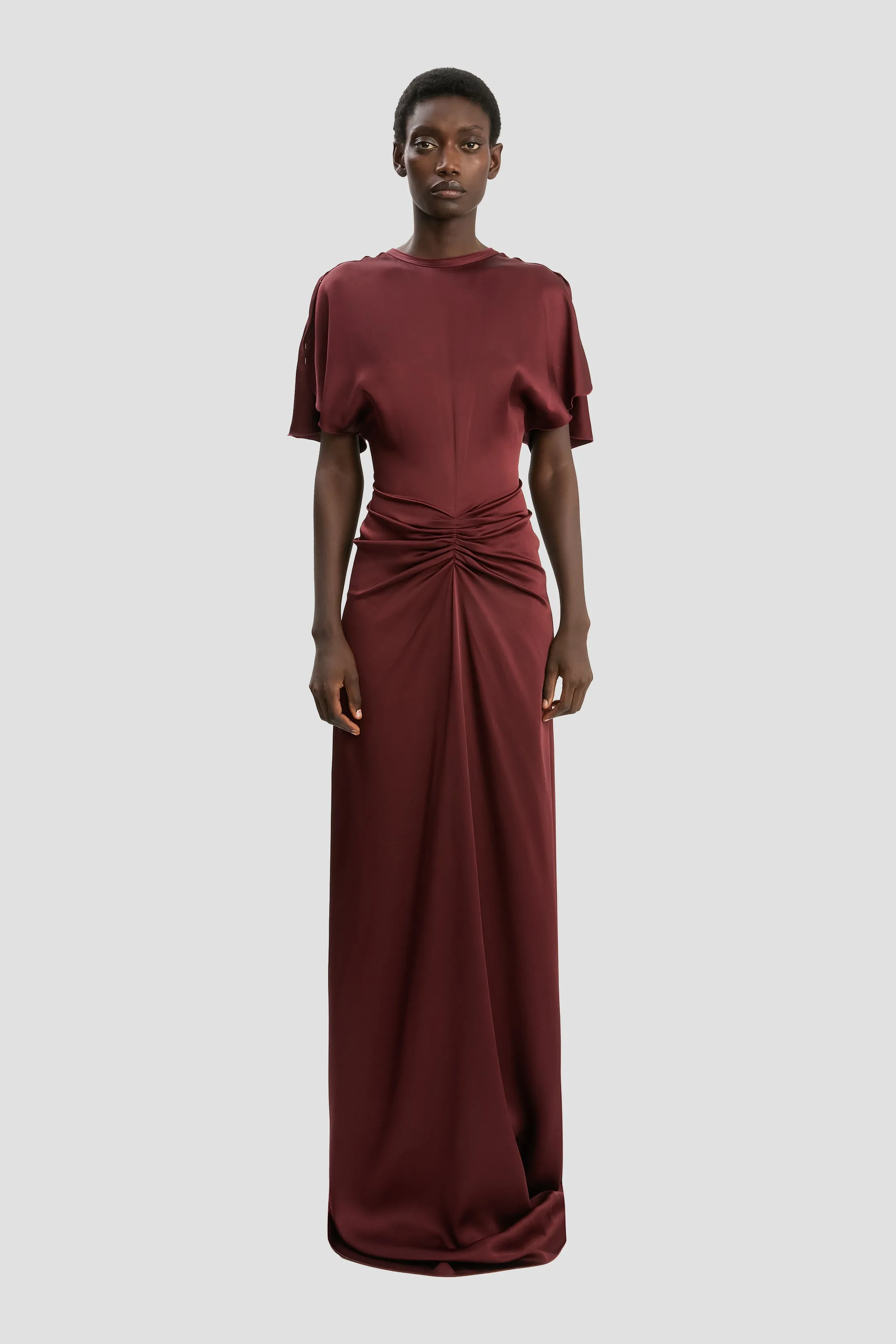 Isabella Gown In Cinnabar Red sold by Victoria Beckham