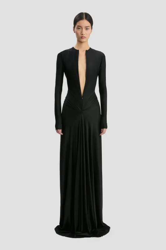 Cut-Out Gown In Black sold by Victoria Beckham