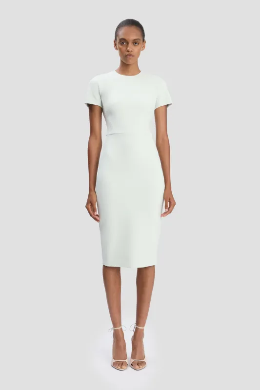 Fitted T-Shirt Dress In Aloe sold by Victoria Beckham