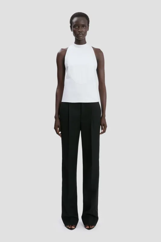 Backless Bib Top In White sold by Victoria Beckham
