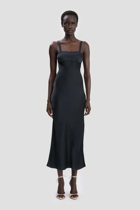 Panelled Cami Dress In Navy sold by Victoria Beckham