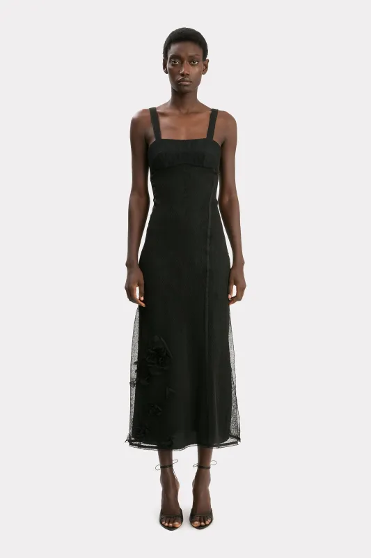Panelled Cami Dress In Black sold by Victoria Beckham