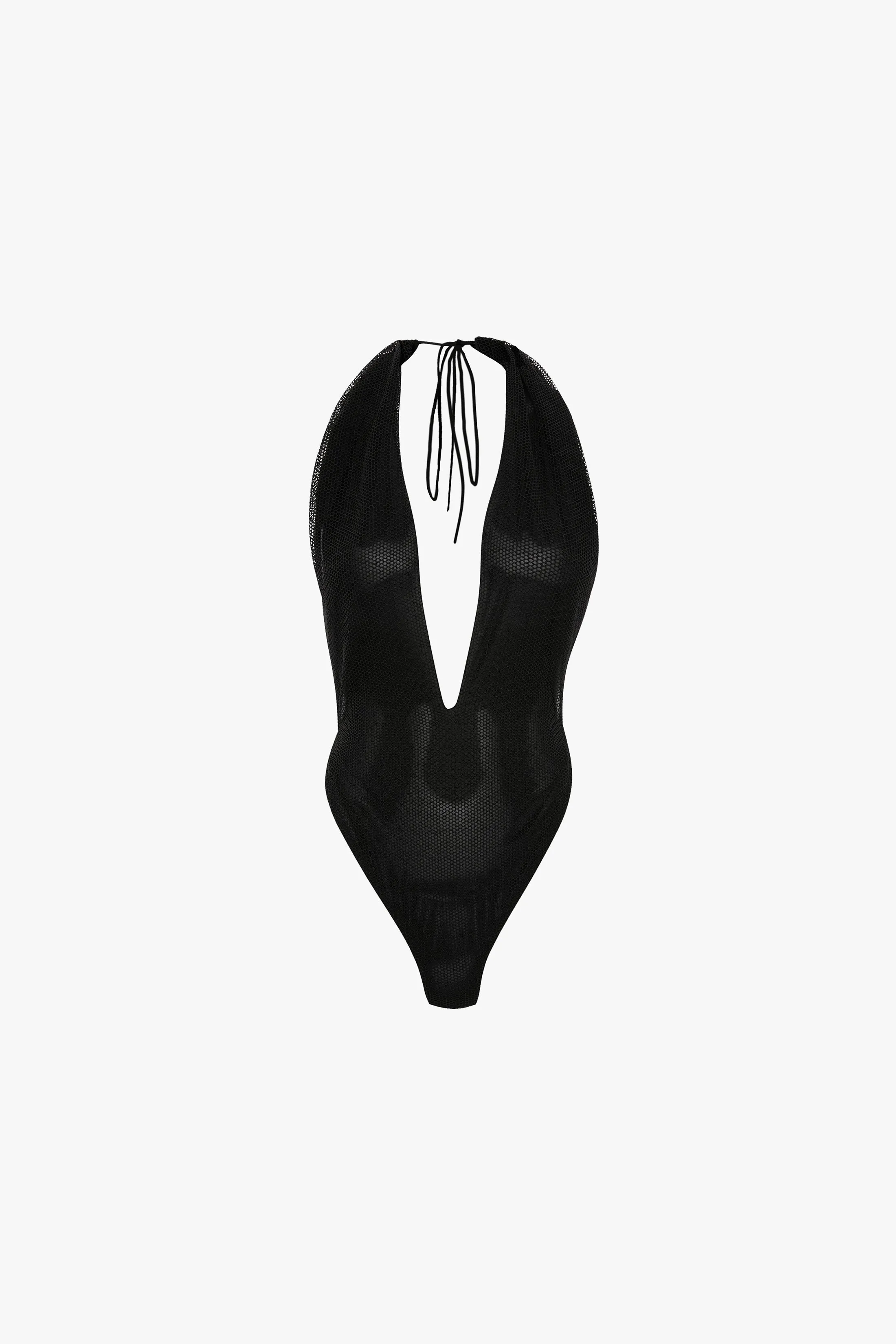 Halter Neck Bodysuit In Black sold by Victoria Beckham product image thumbnail 5