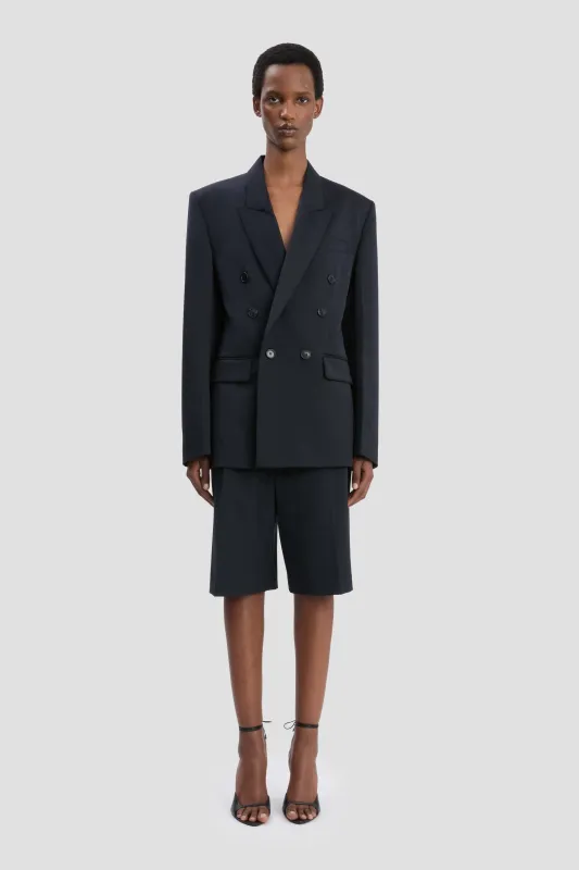 Tailored Jacket In Navy sold by Victoria Beckham