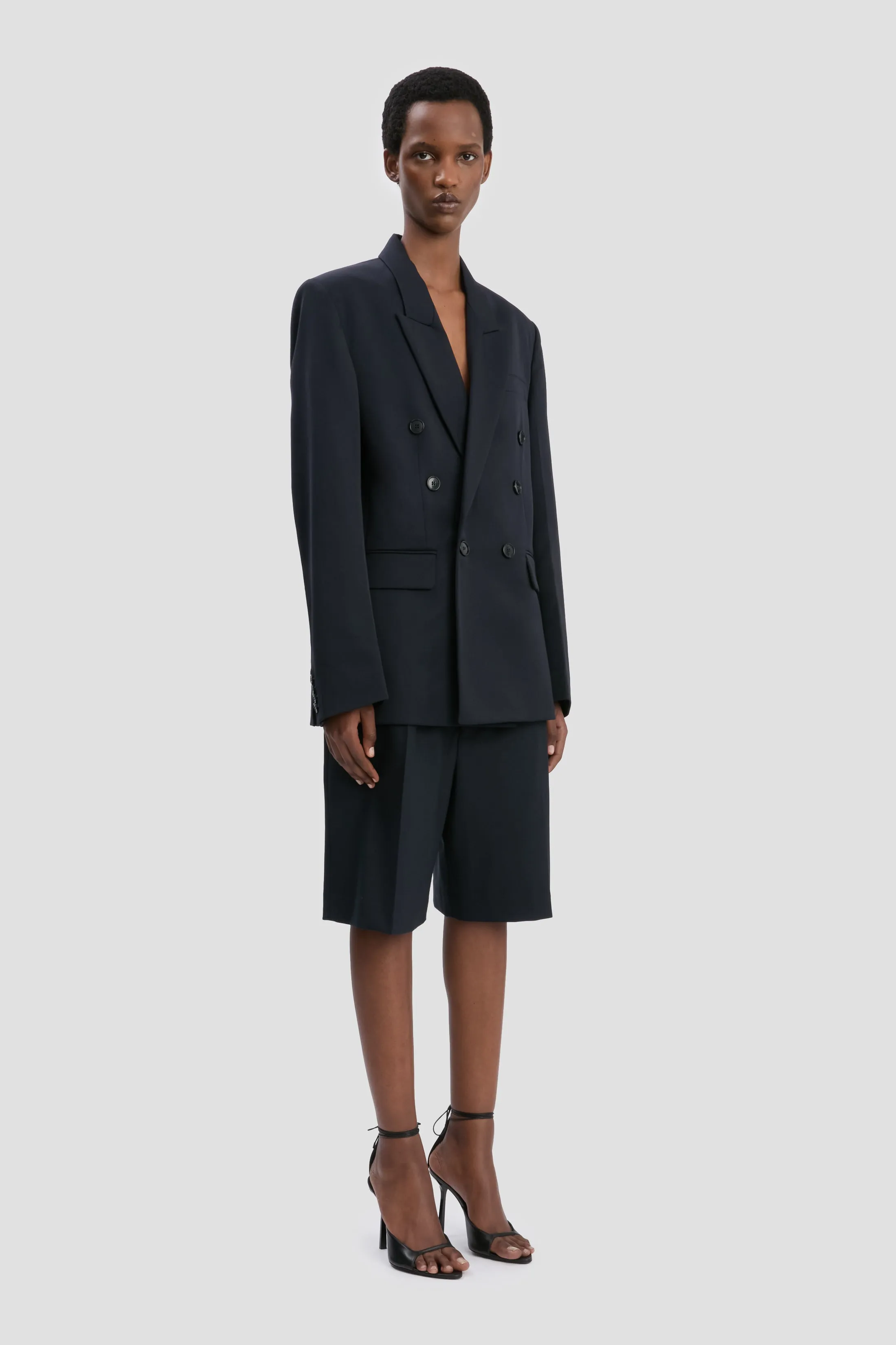 Tailored Jacket In Navy sold by Victoria Beckham product image thumbnail 2