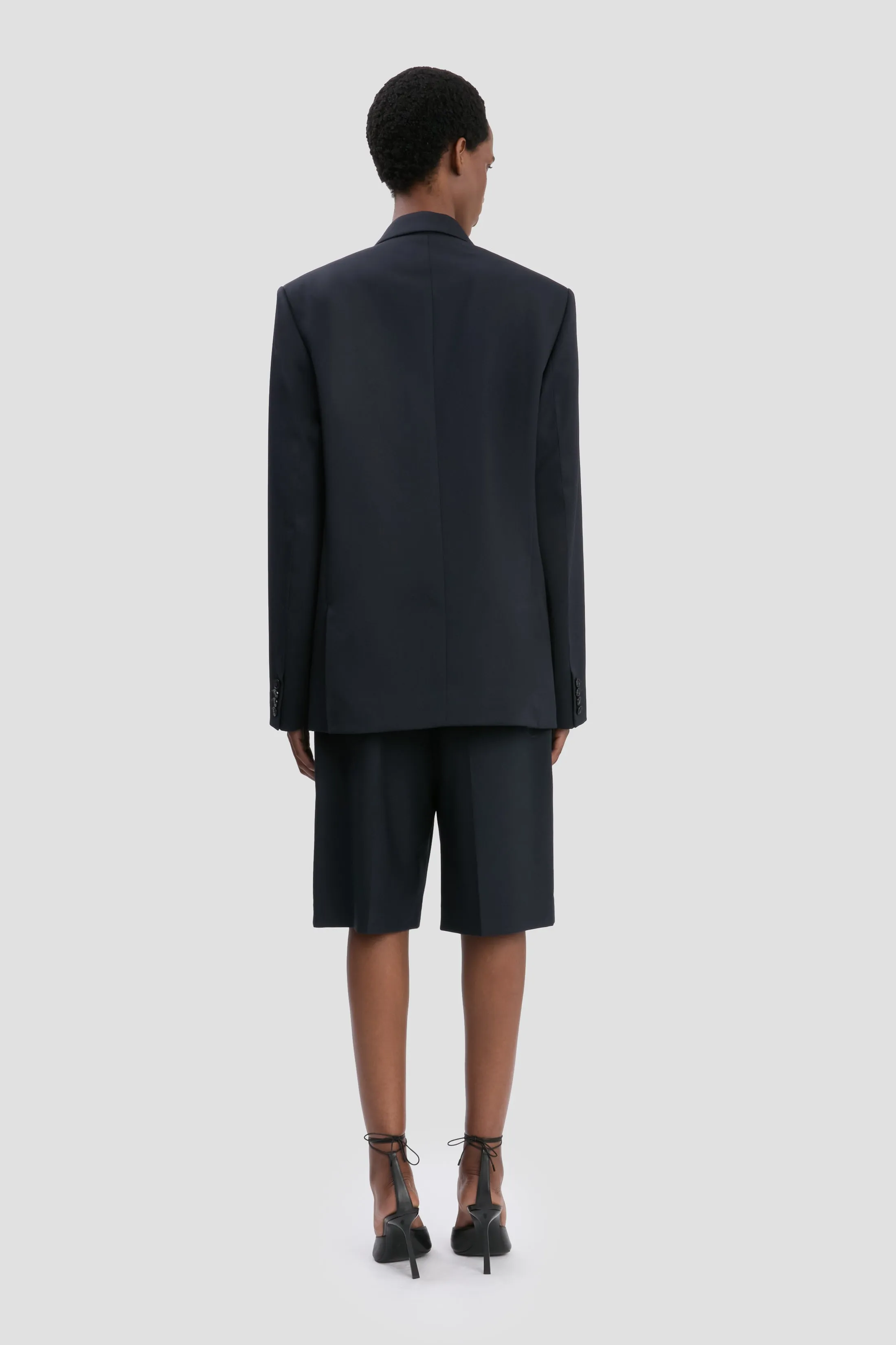 Tailored Jacket In Navy sold by Victoria Beckham product image thumbnail 3