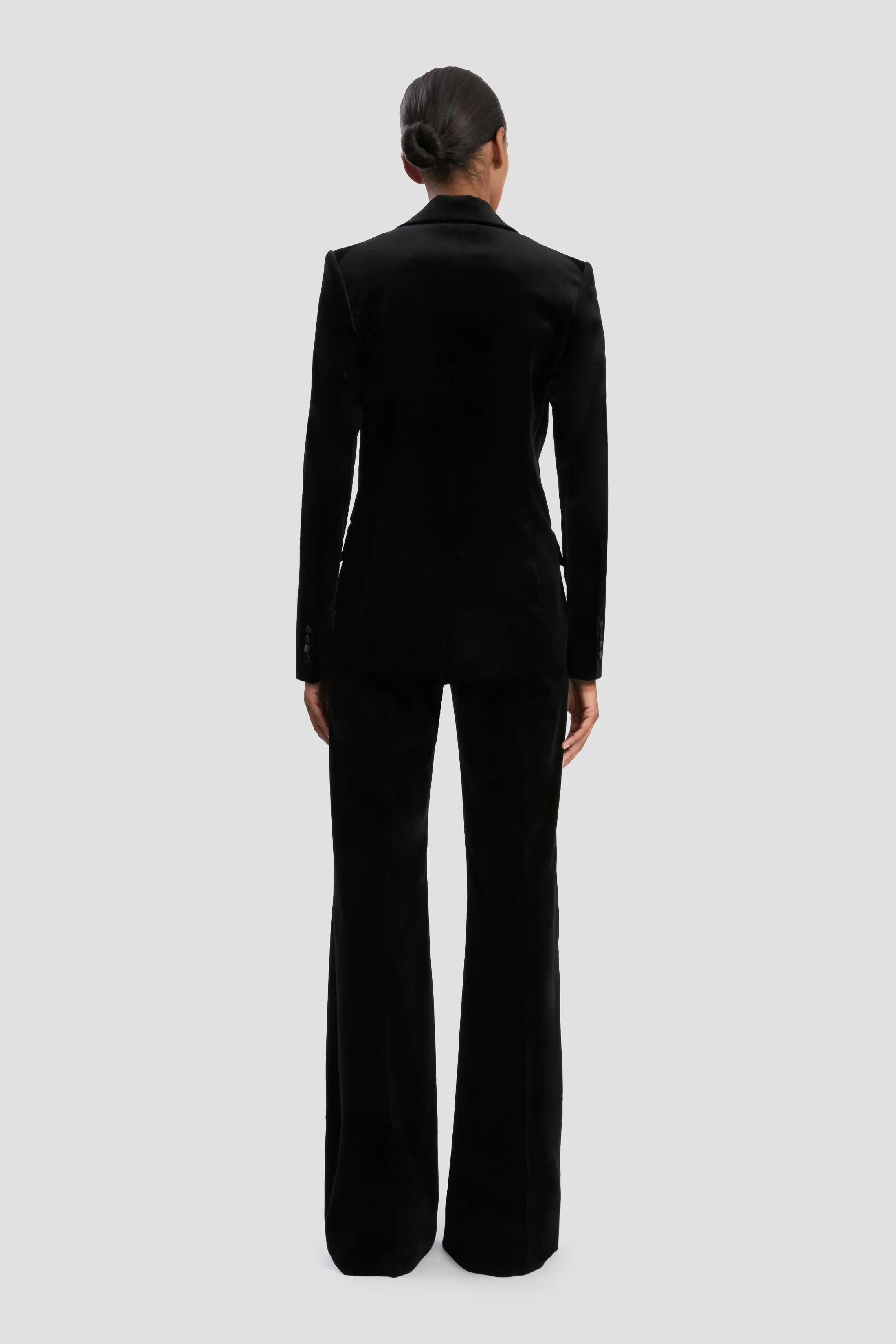 Tailored Jacket In Black Velvet sold by Victoria Beckham product image thumbnail 4