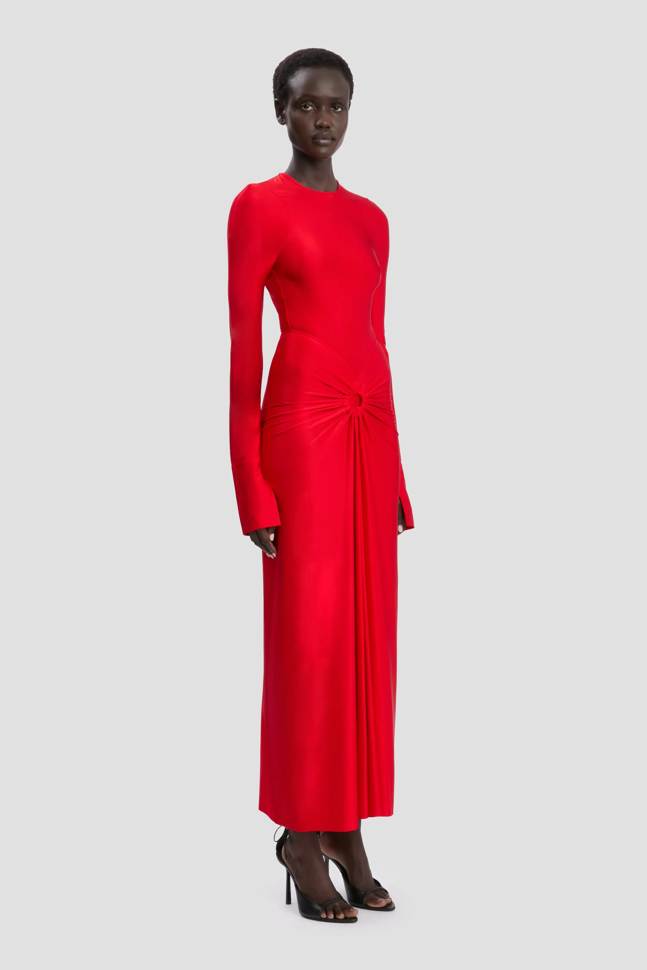 Frances Midi Dress In Cardinal Red sold by Victoria Beckham product image thumbnail 2