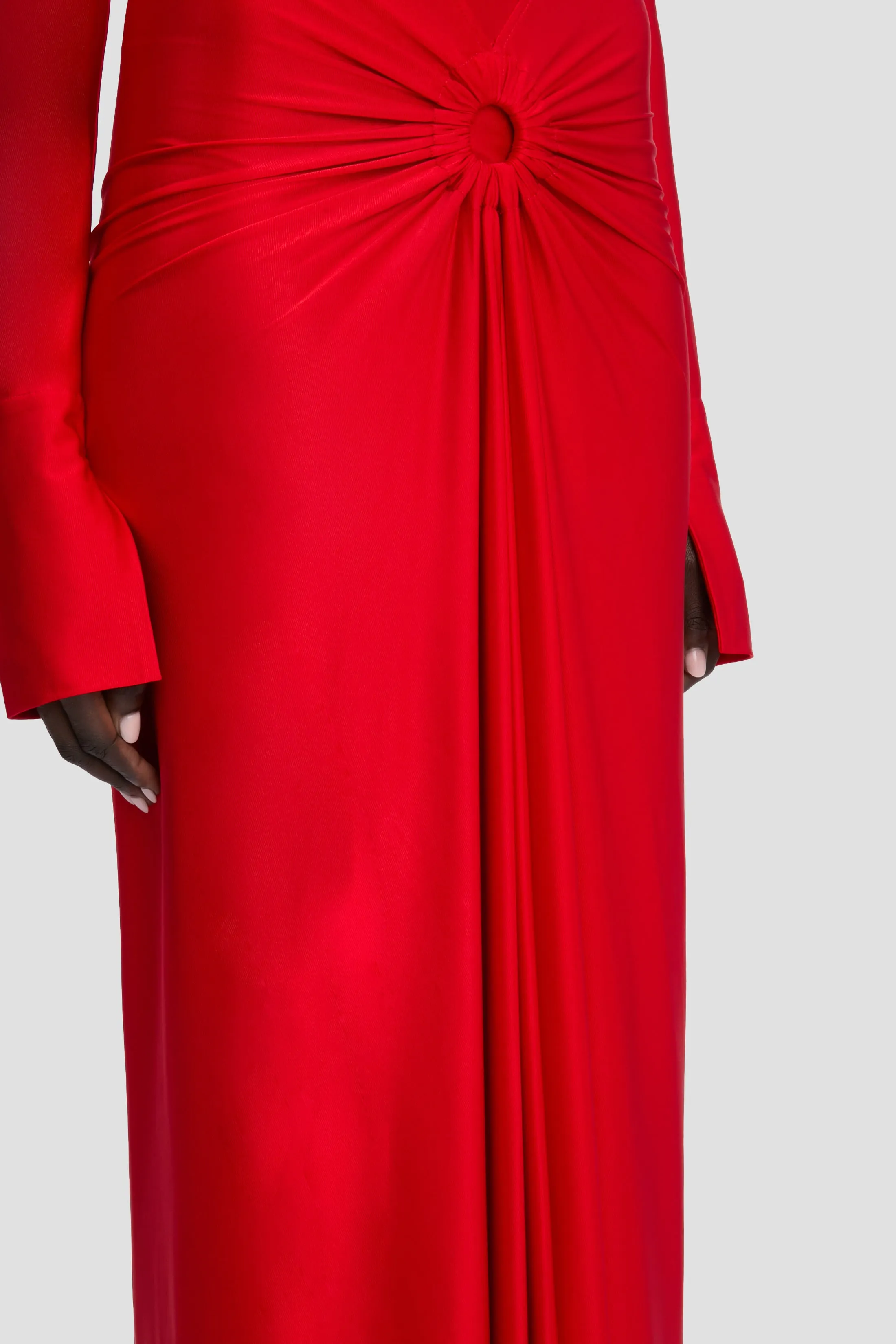 Frances Midi Dress In Cardinal Red sold by Victoria Beckham product image thumbnail 3