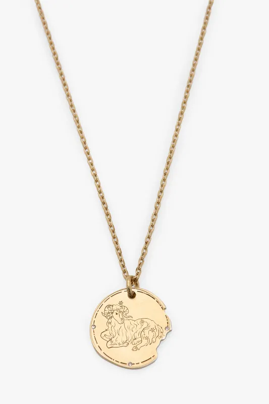 Aries Zodiac Necklace sold by Victoria Beckham