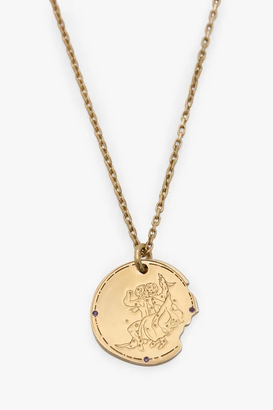 Gemini Zodiac Necklace sold by Victoria Beckham