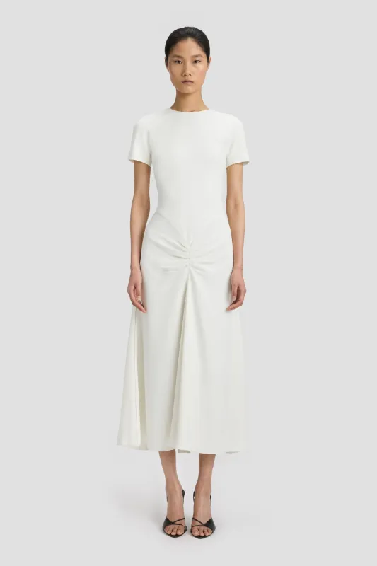 Blaire Midi Dress In Ivory sold by Victoria Beckham
