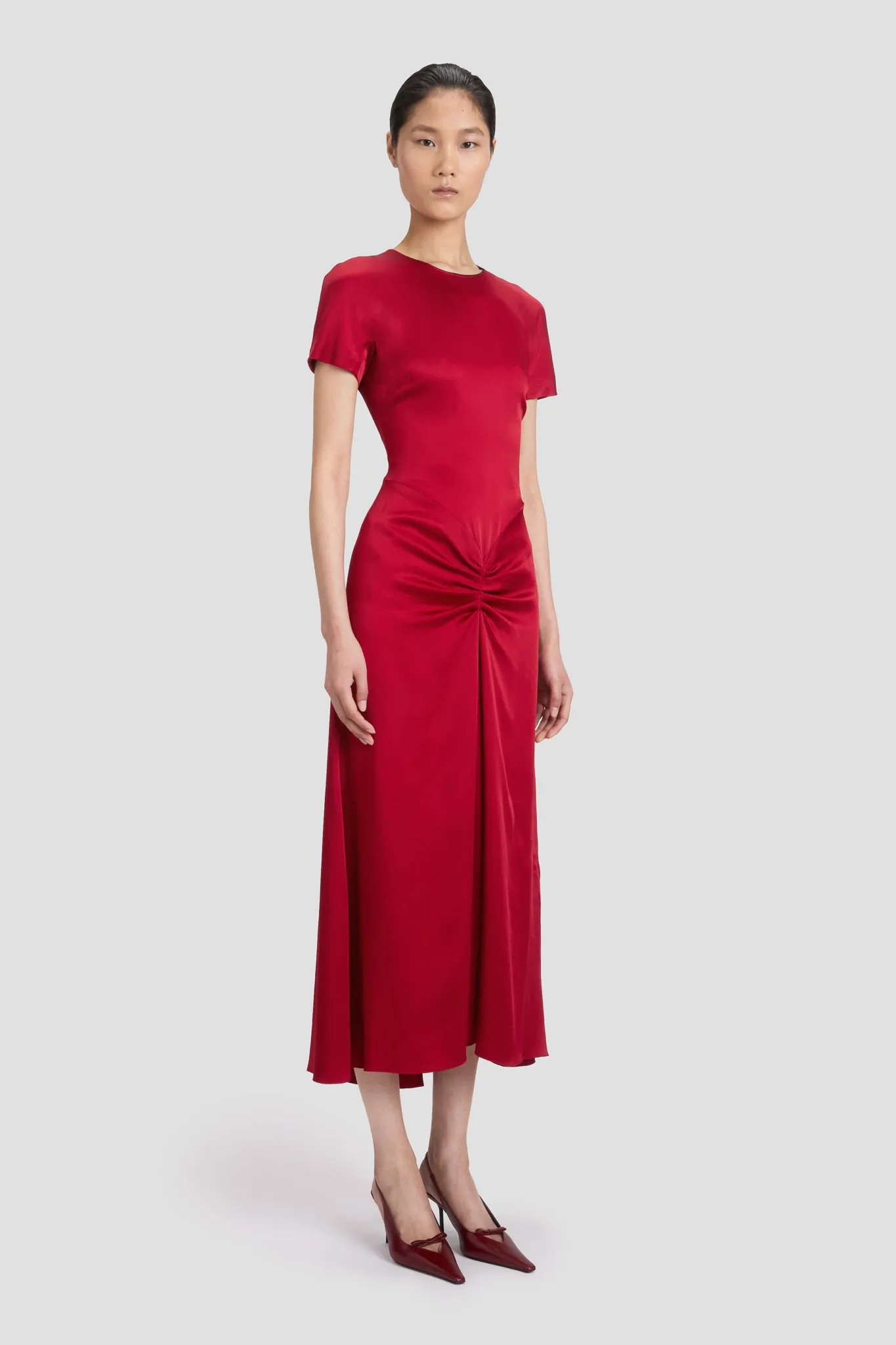 Blaire Midi Dress In Rose sold by Victoria Beckham product image thumbnail 2