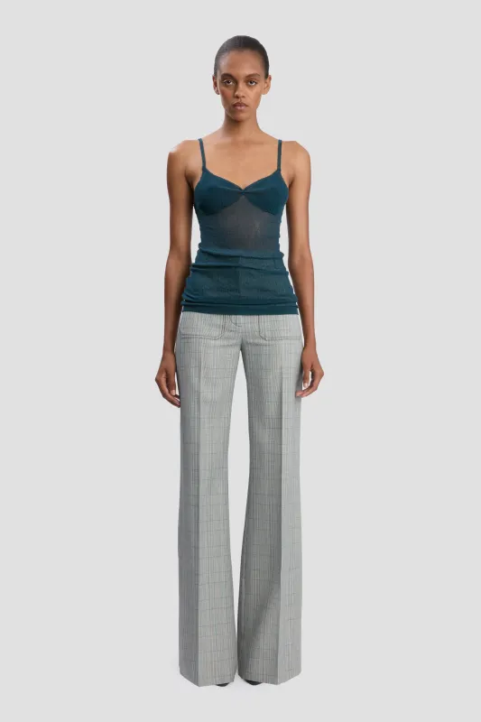 Cami Top In Teal sold by Victoria Beckham