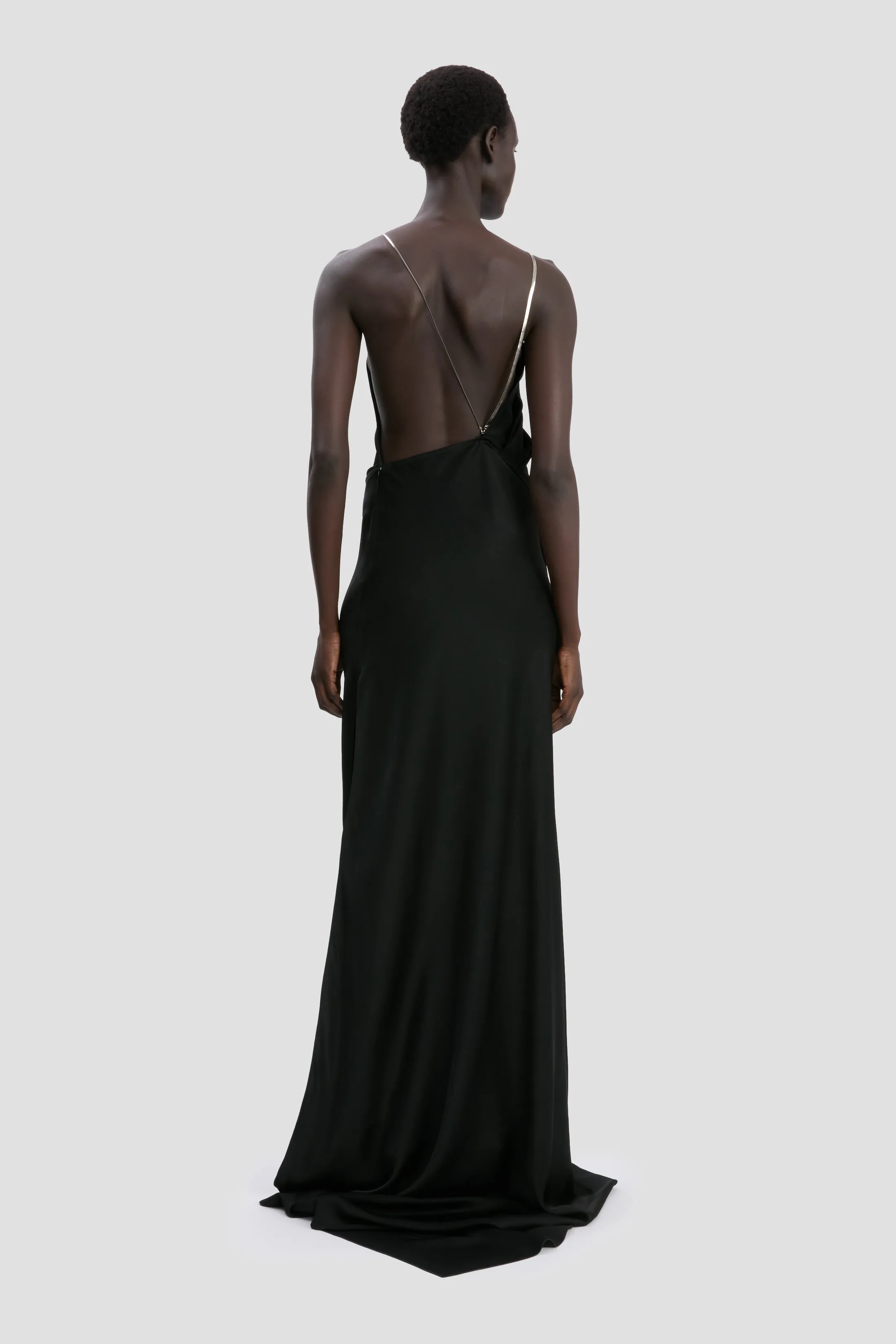 Chain Halter Gown In Black sold by Victoria Beckham product image thumbnail 4
